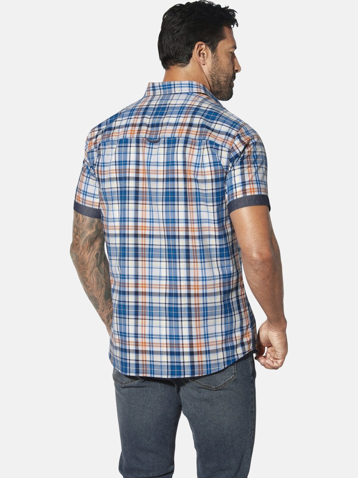 Jan Vanderstorm Kurzarmhemd WIKTHOR im Karo-Design günstig online kaufen