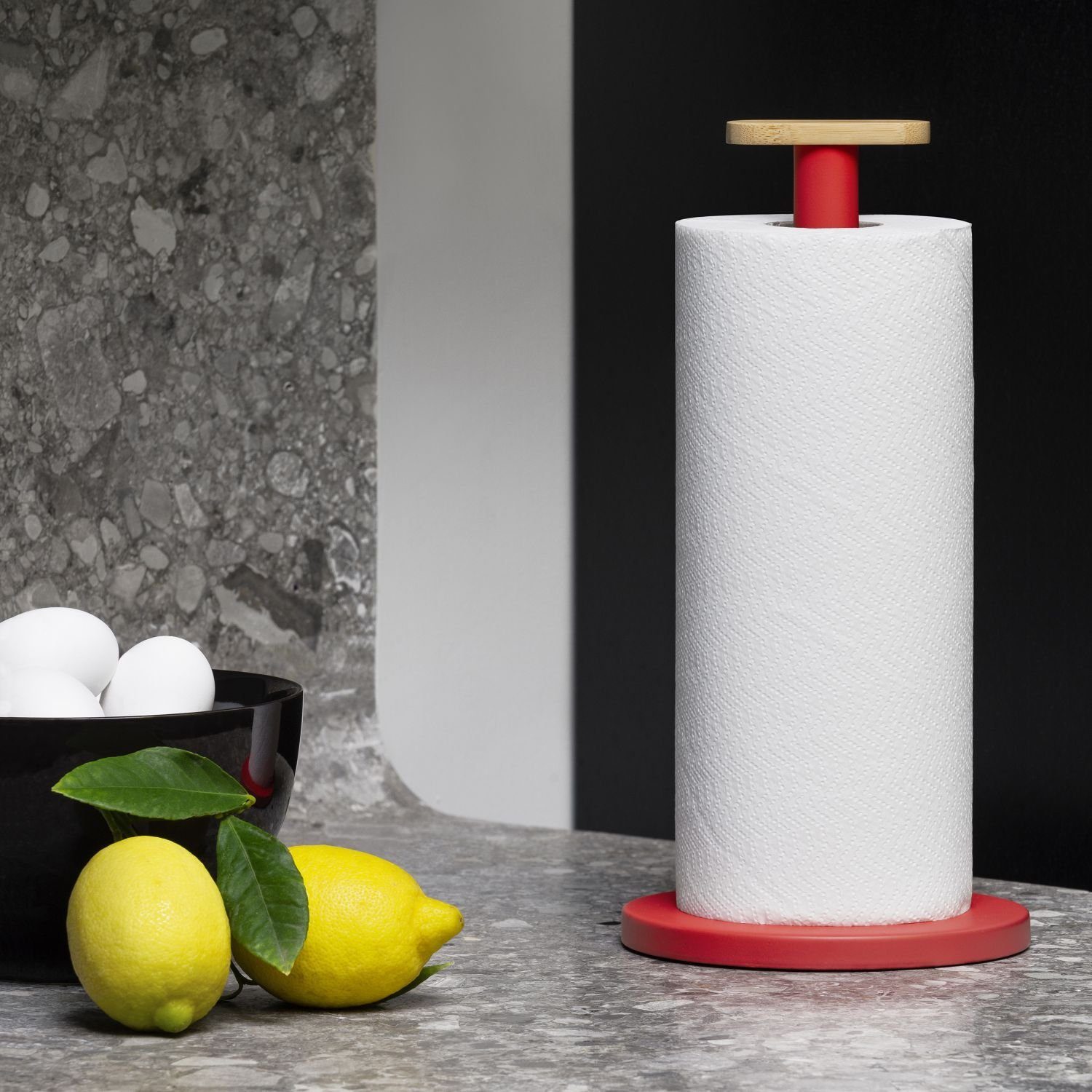 Alessi Küchenrollenhalter Mattina Rot