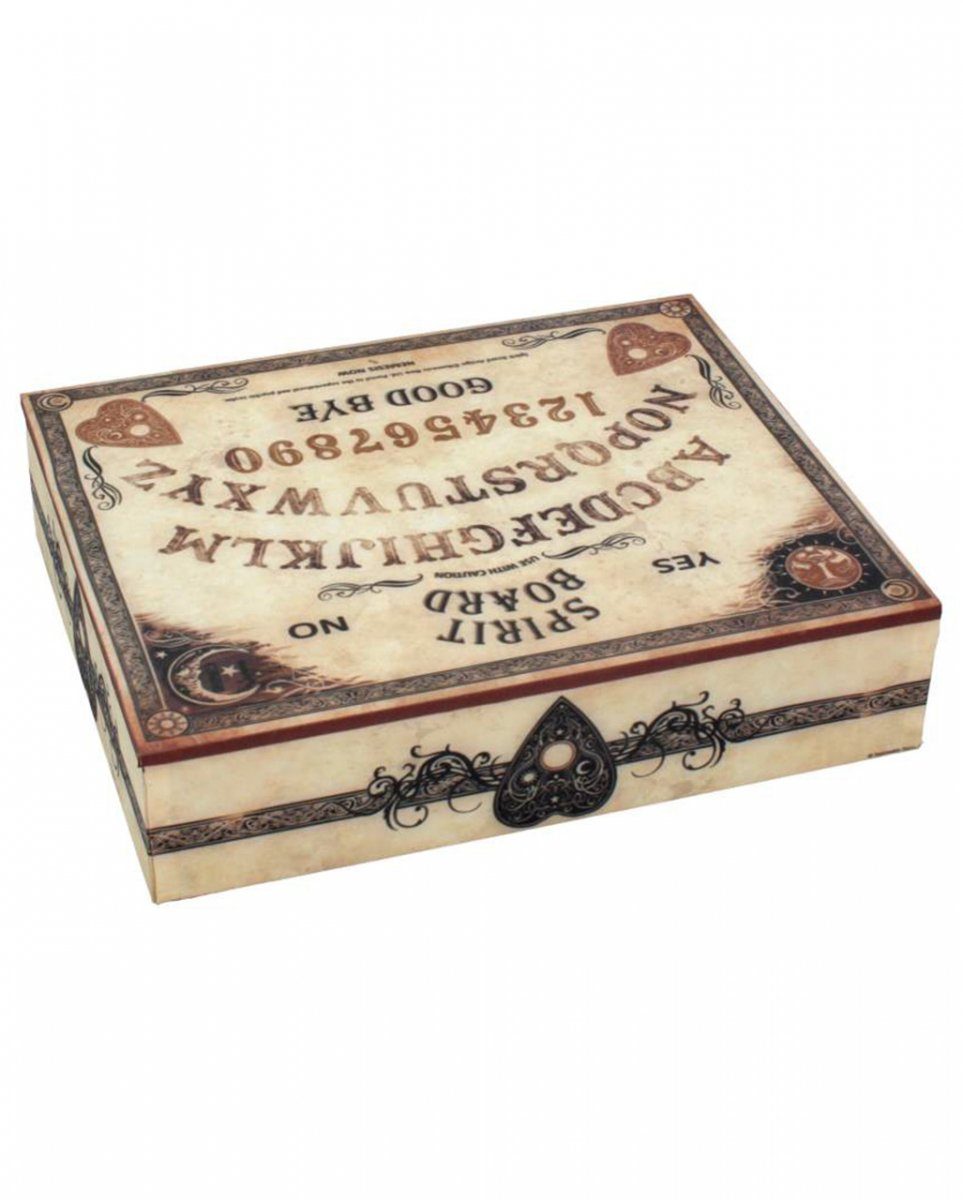 Horror-Shop Dekofigur Ouija Brett Schmuckkäschen im Spirit Board Design
