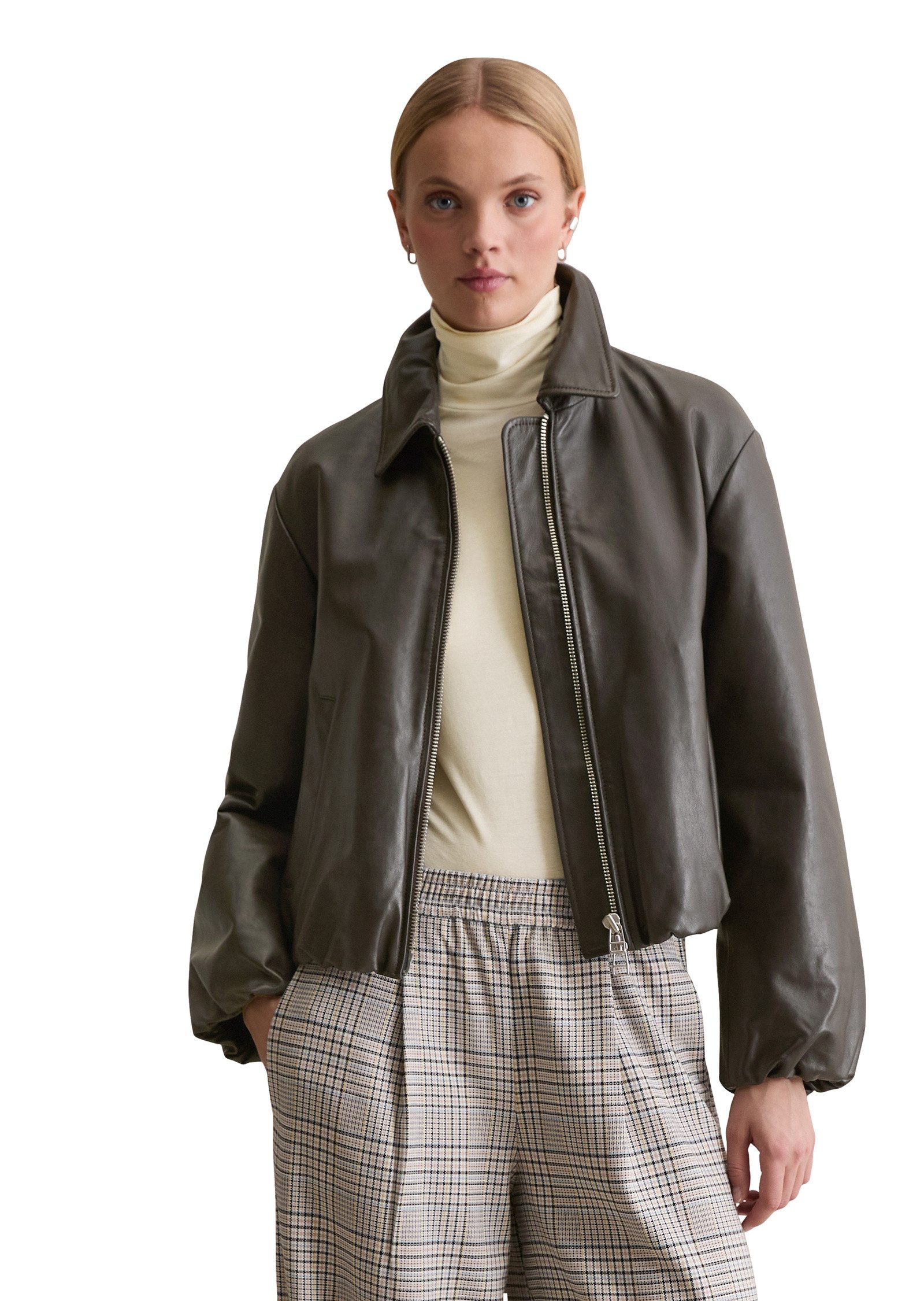 Marc O'Polo DENIM Lederjacke aus softem Lammleder