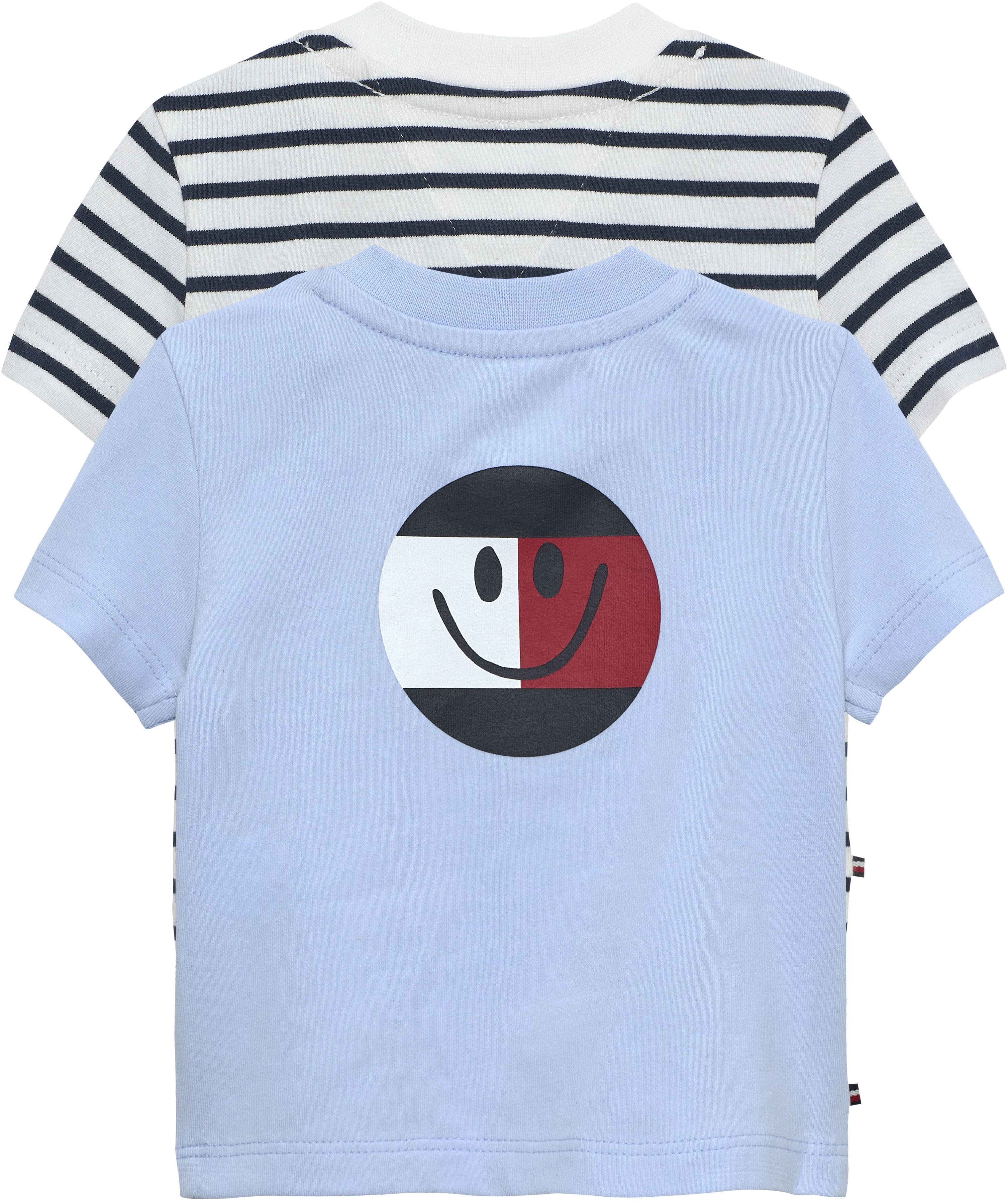 Tommy Hilfiger T-Shirt FLAG SMILE 2 PACK TEE S/S (2-tlg) Regular fit mit Rundhalsausschnitt für Babys