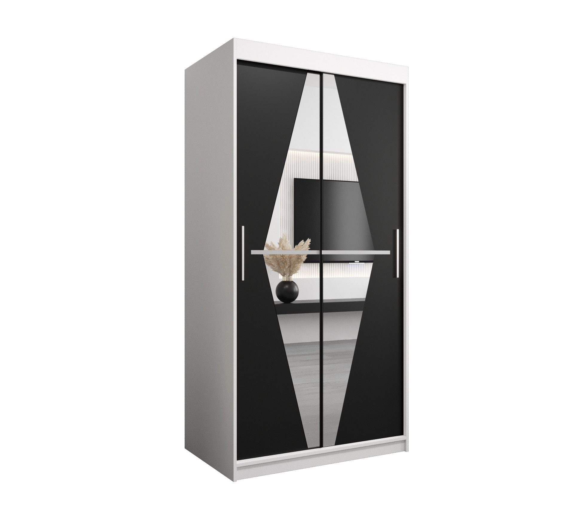 MOEBLO Schiebetürenschrank BOLA (mit Spiegel, mit/ günstig online kaufen