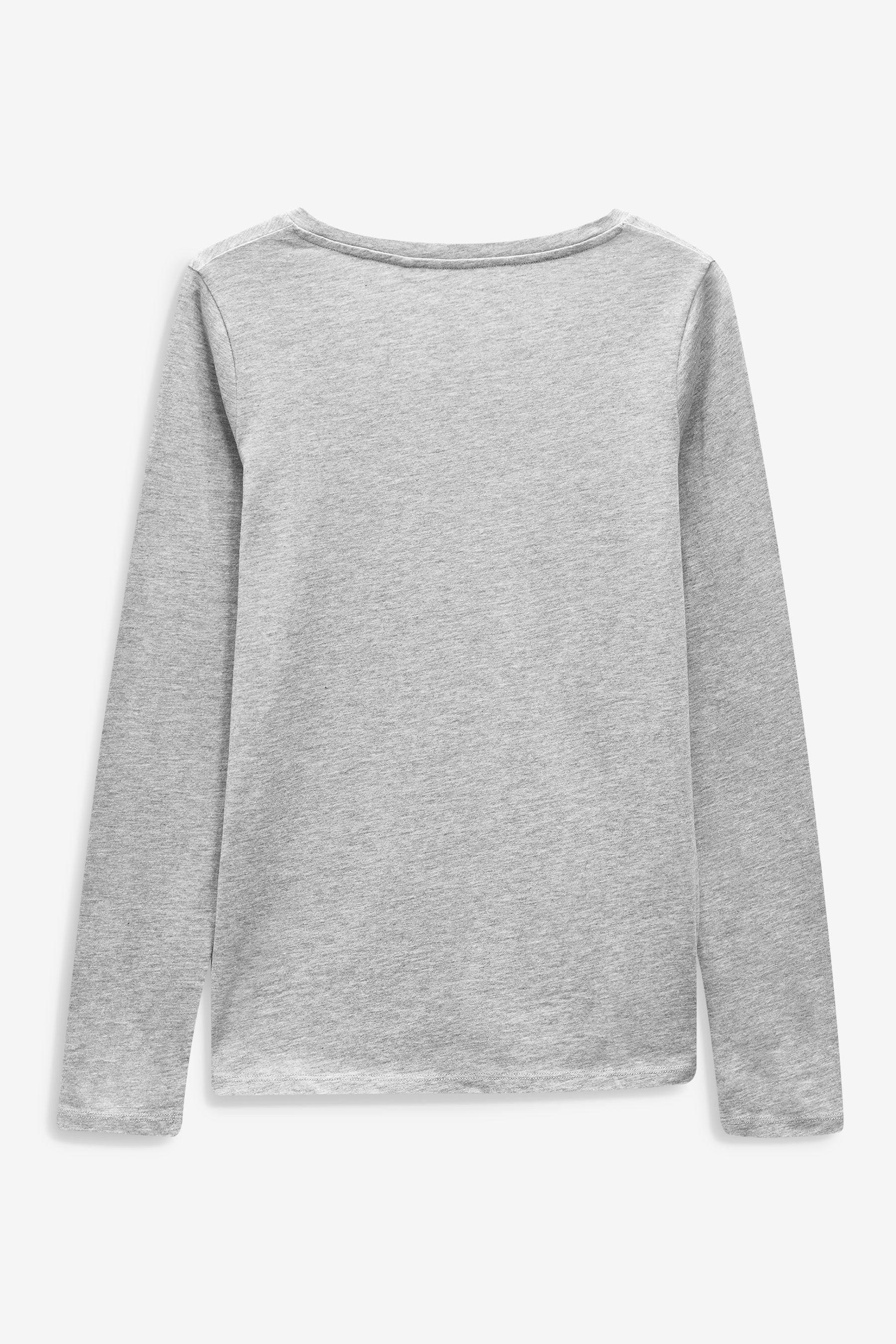 Langarmshirt Next Langärmeliges (1-tlg) Grey Marl Shirt