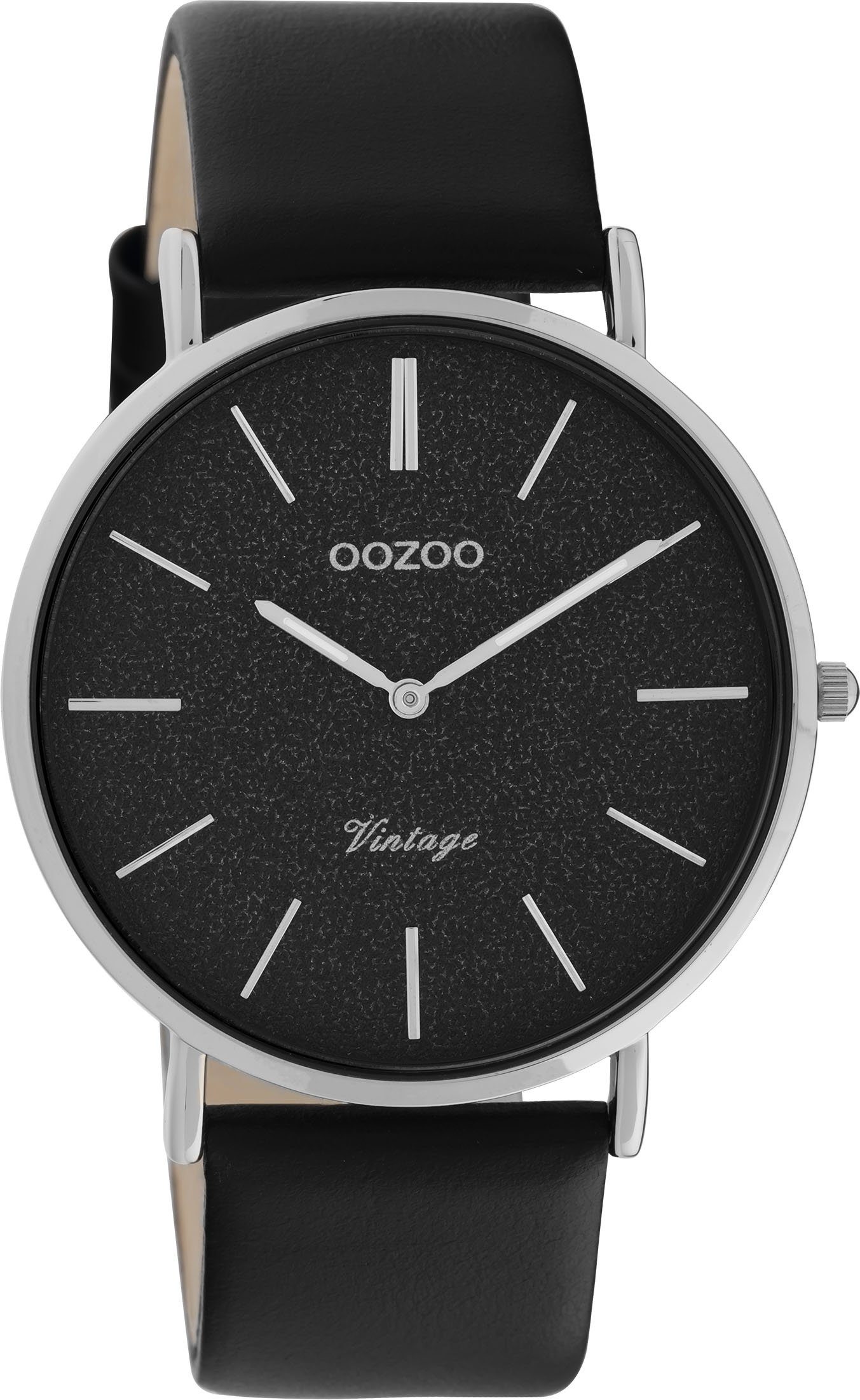 OOZOO Quarzuhr C20168, Armbanduhr, Damenuhr, Herrenuhr, Lederarmband