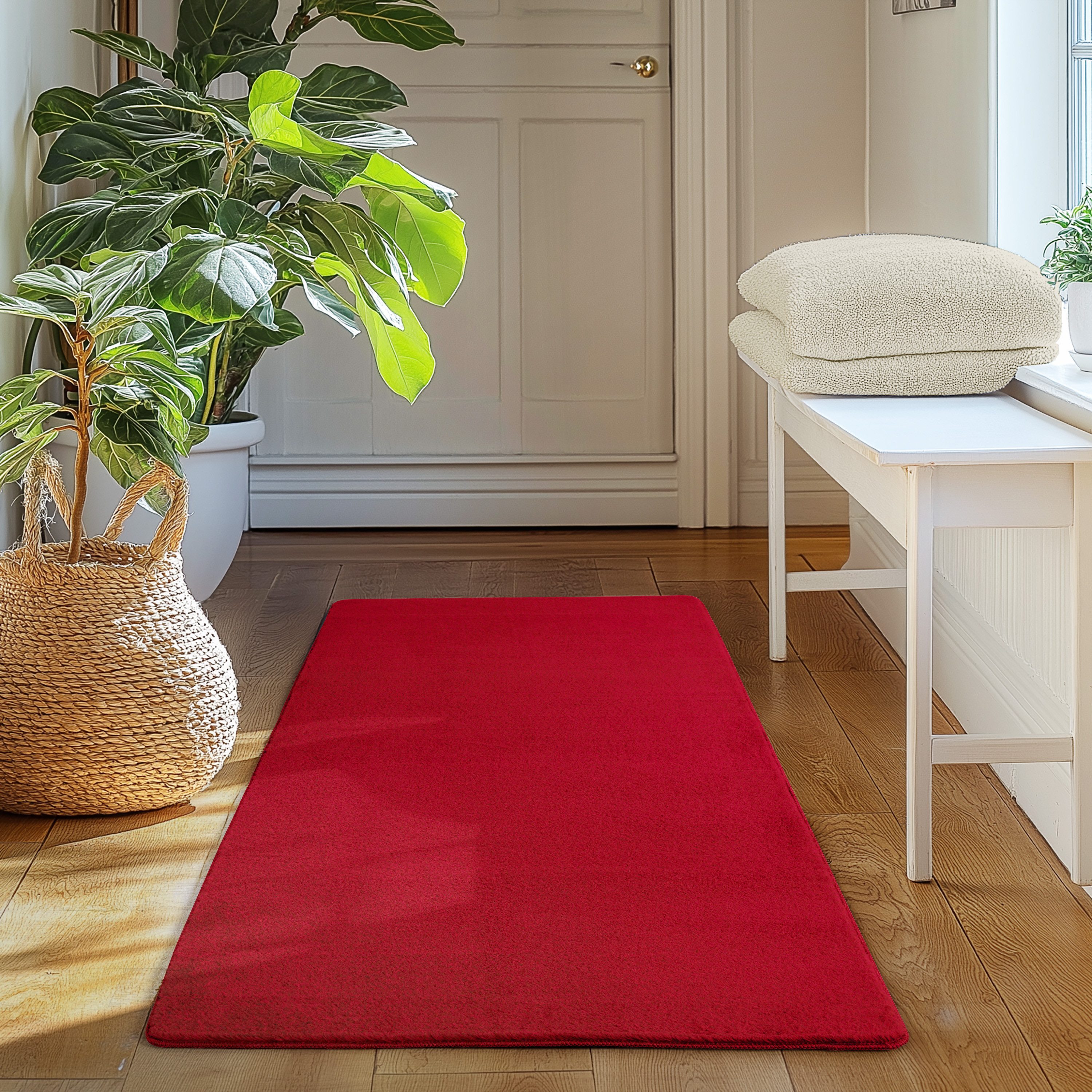 SIMPEX24 Teppich Unicolor - Einfarbig, Läufer, Höhe: 11 mm, Perfekt geeignet für Wohnzimmer, Schlafzimmer,Kinderzimmer