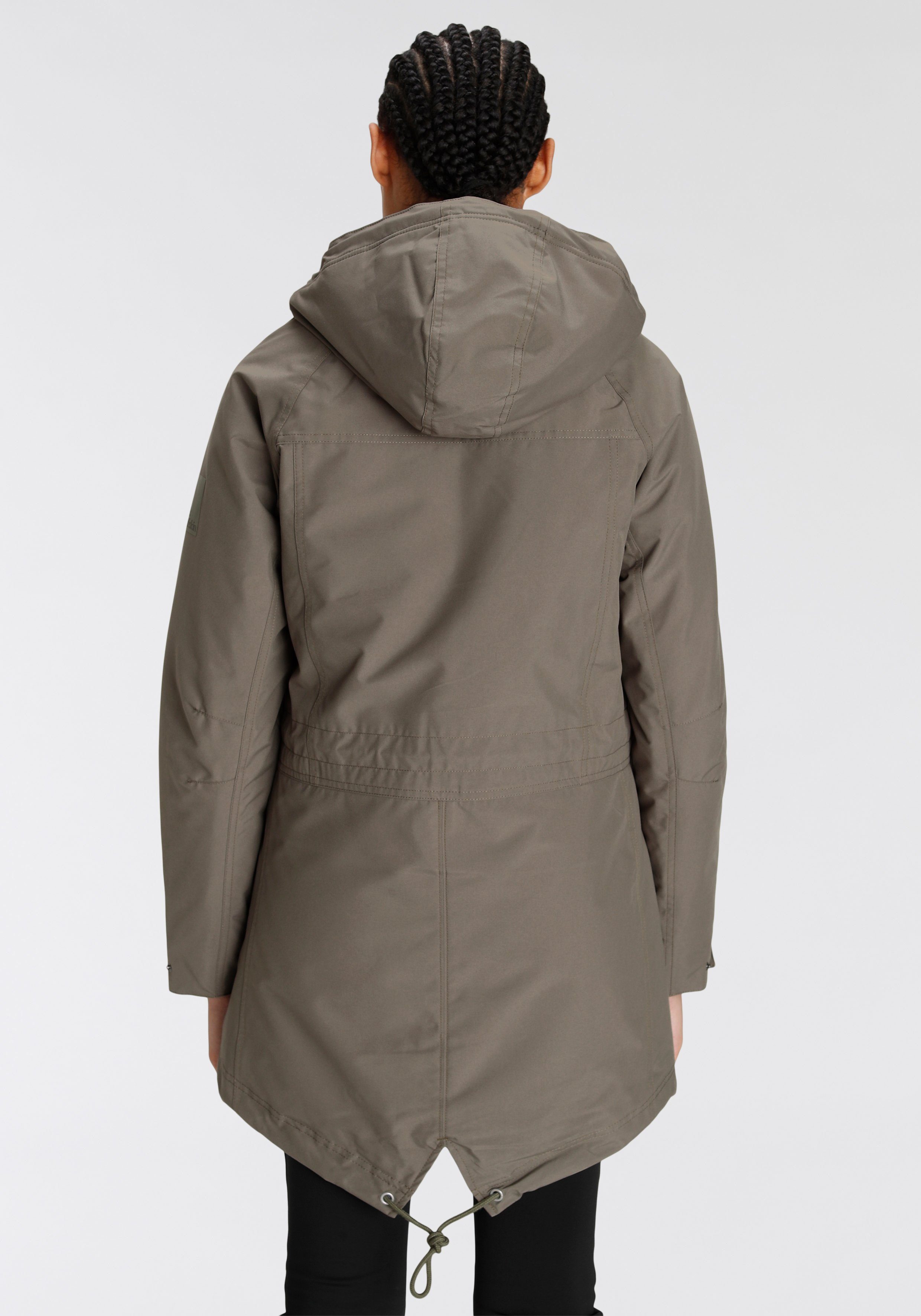 Jack Wolfskin Funktionsparka NEW DUNVILLE mit Kapuze, atmungsaktiv, winddicht