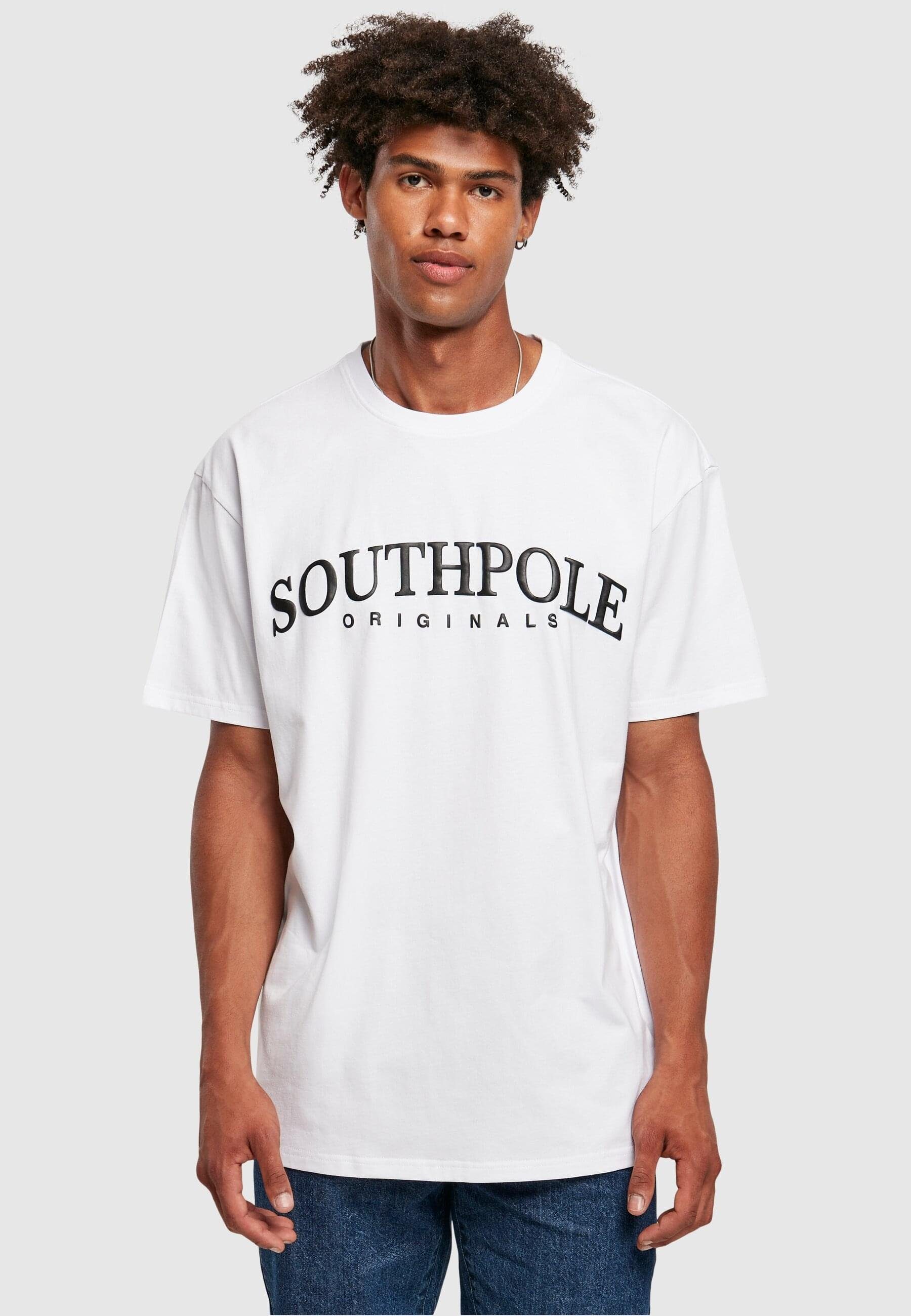 (1-tlg) T-Shirt Southpole Southpole white Print Herren Tee Puffer