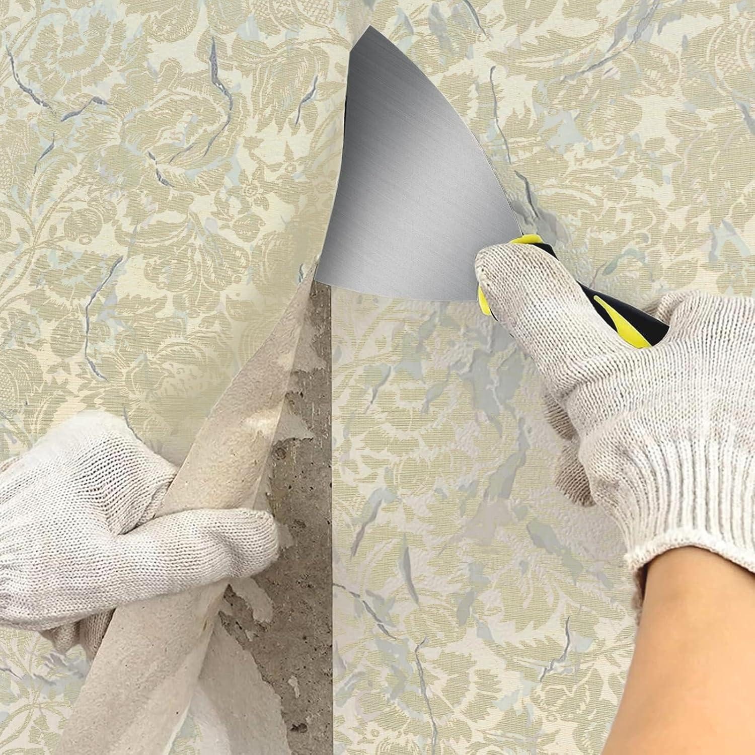 LuxusKollektion Flächenspachtel Spachtel 5er Edelstahl Flächenspachtel Schaber Tapeten Wand Stil