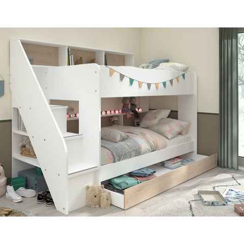 Parisot Kinderbett Bibop mit Tili (Made in Frankreich, 1-tlg., Ohne matratzen), Etagenbett Kinderbett Jugendbett
