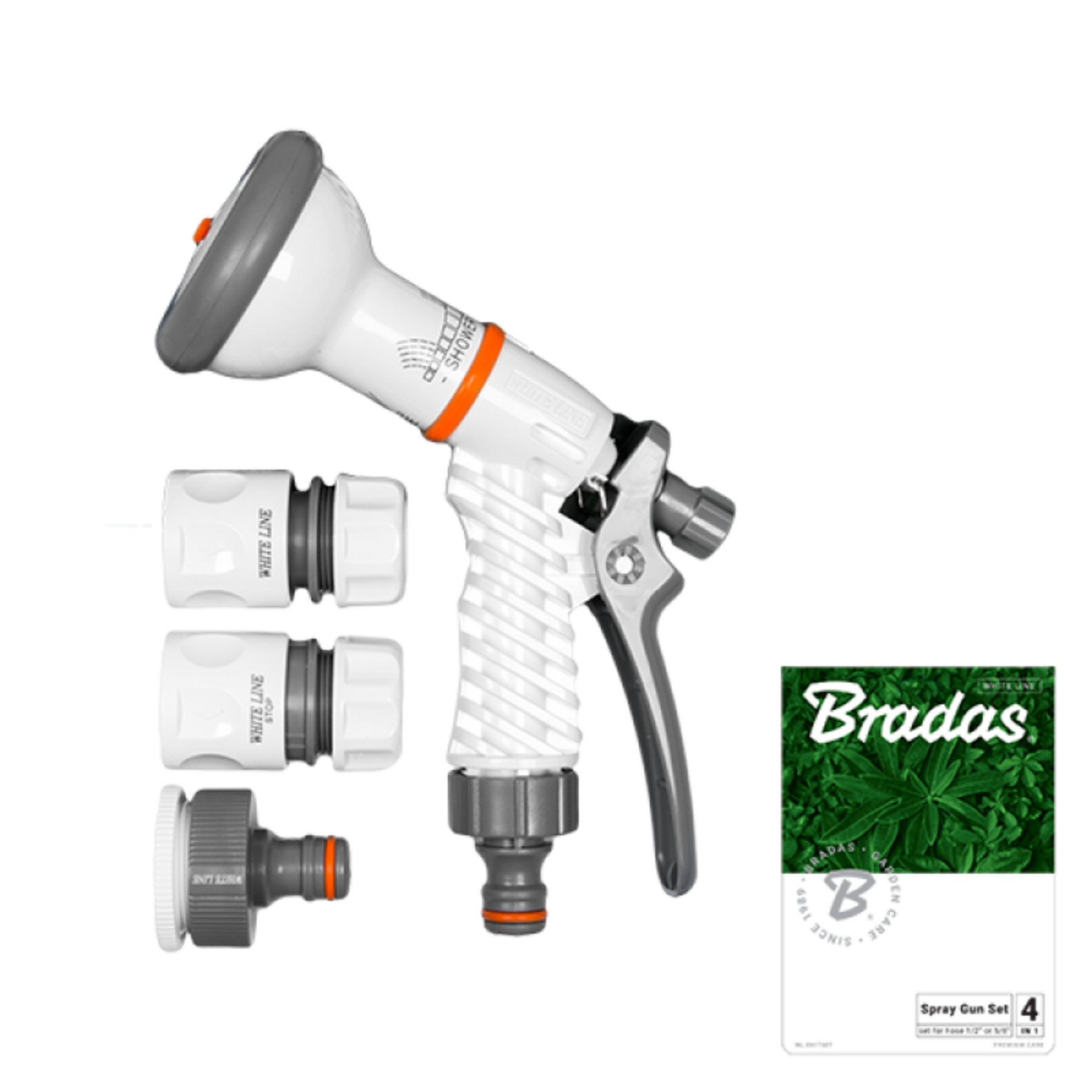 Arroseur Circulaire Bradas WHITE LINE 4 Fonctions Avec Pied