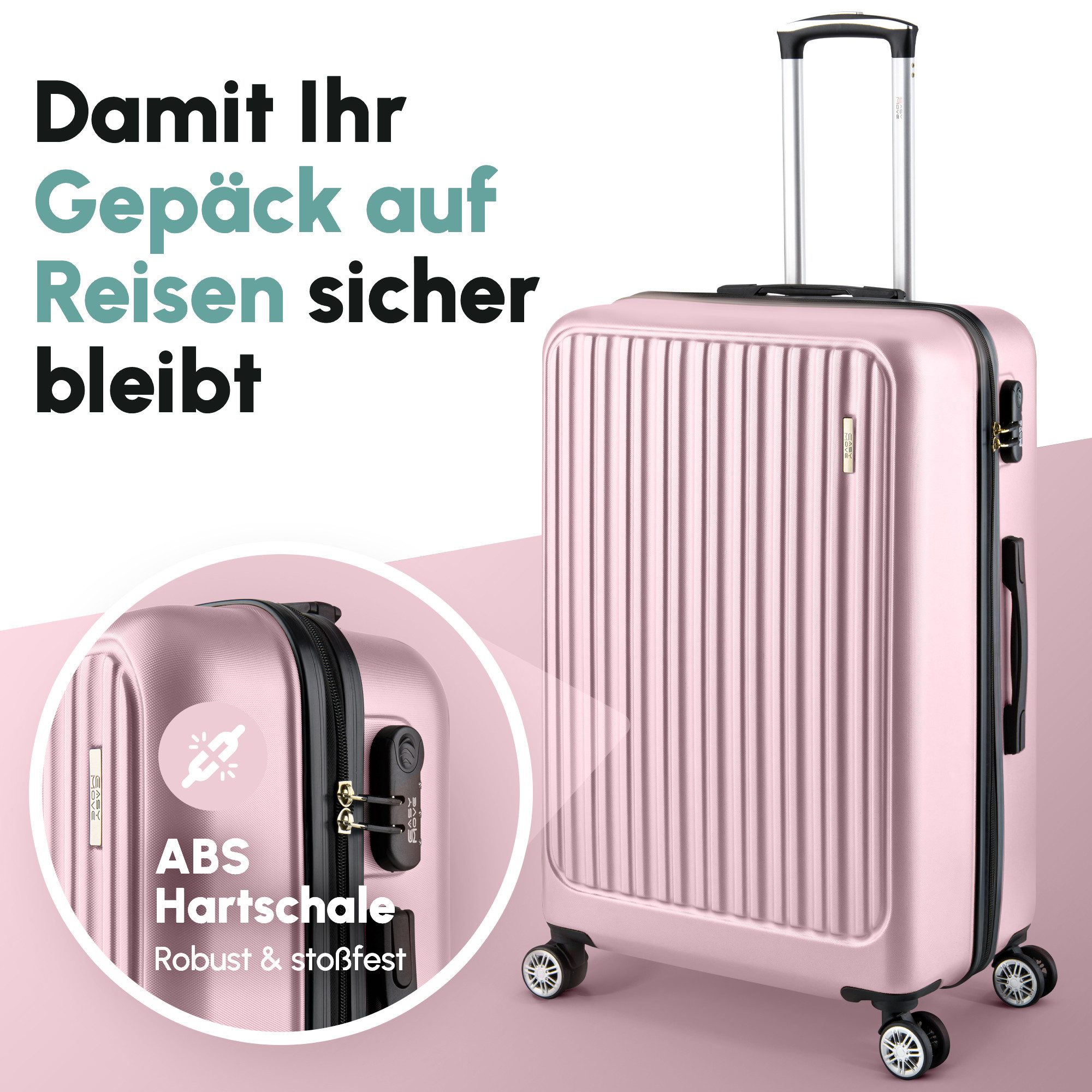 Easy Move Hartschalen-Trolley Leichter Rollkoffer ACE 026 - Reisekoffer, Ha günstig online kaufen