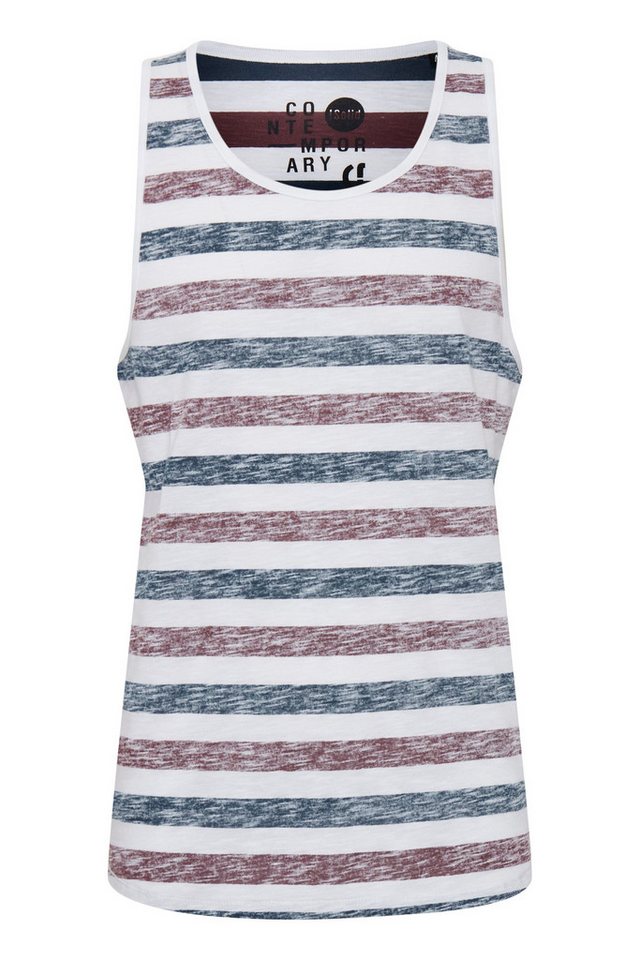 !Solid Tanktop SDMende Ärmelloses Shirt mit Streifen