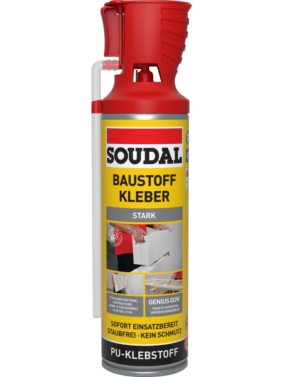 SOUDAL Montagekleber Soudal B2 Baustoffkleber Genius Gun 500 ml