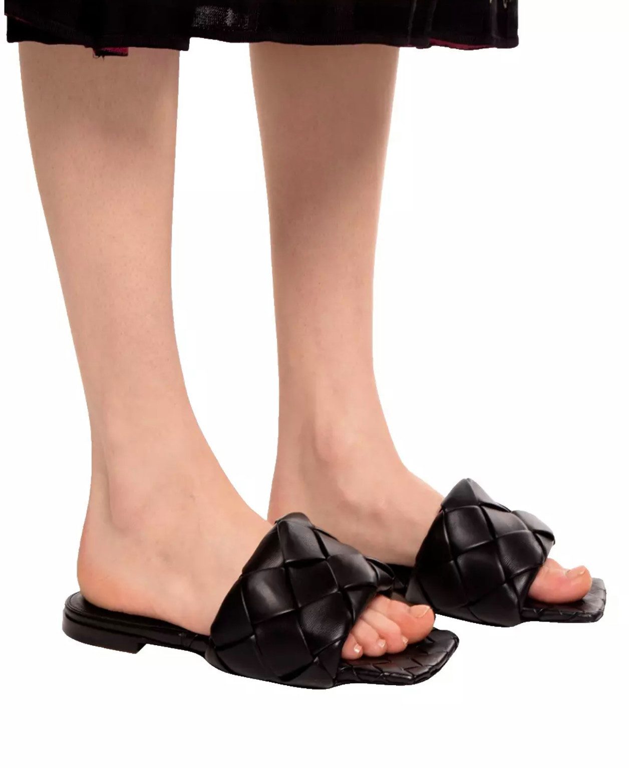 BOTTEGA VENETA BV Lido Slides Intrecciato Pantoletten Sandale in der ikonischen Intrecciato-Flechttechnik