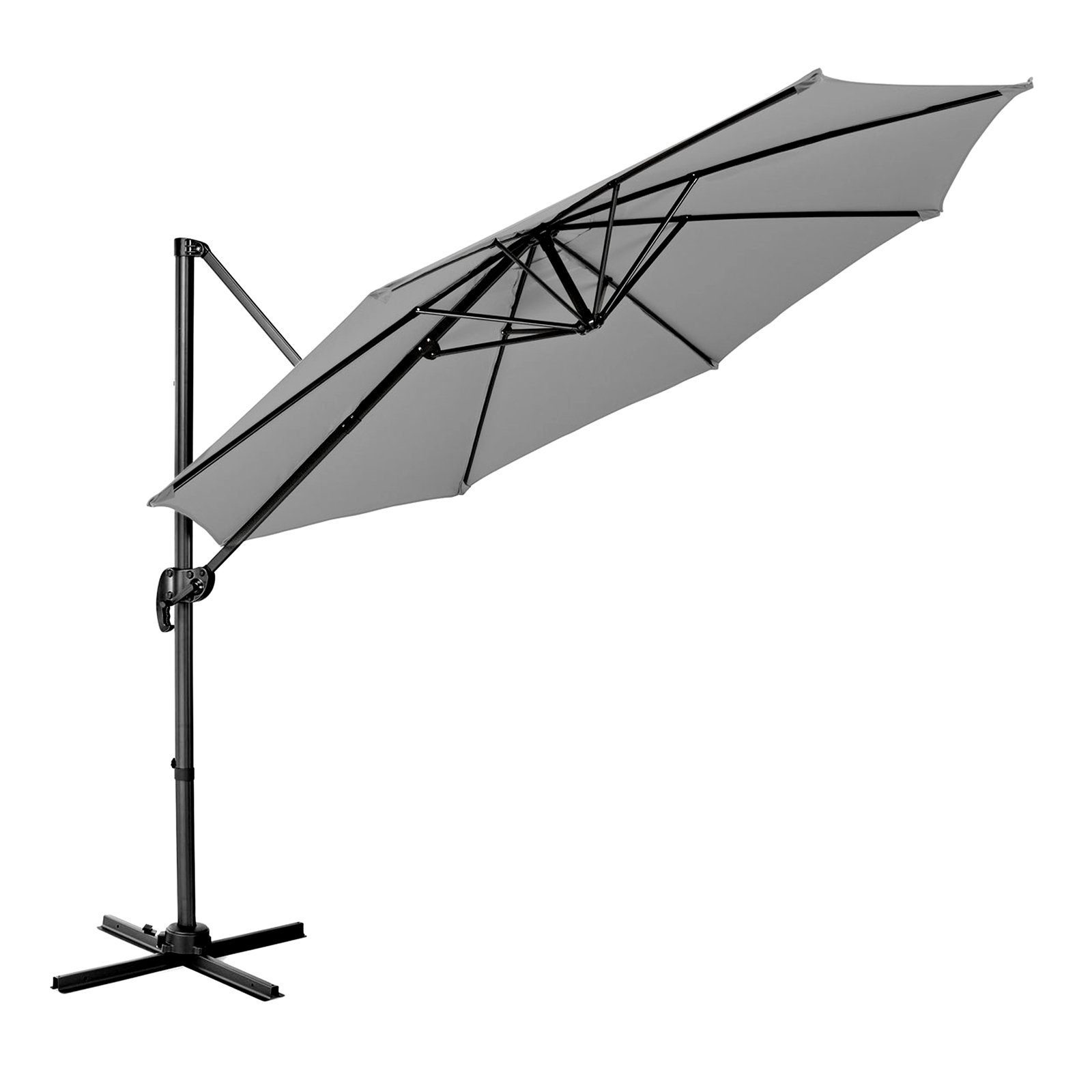 SVITA Ampelschirm Sonnenschirm, LxB: 290,00x290,00 cm, Ampelschirm, stufenlos höhenverstellbar stufenlos neigbar 360° verstellbar