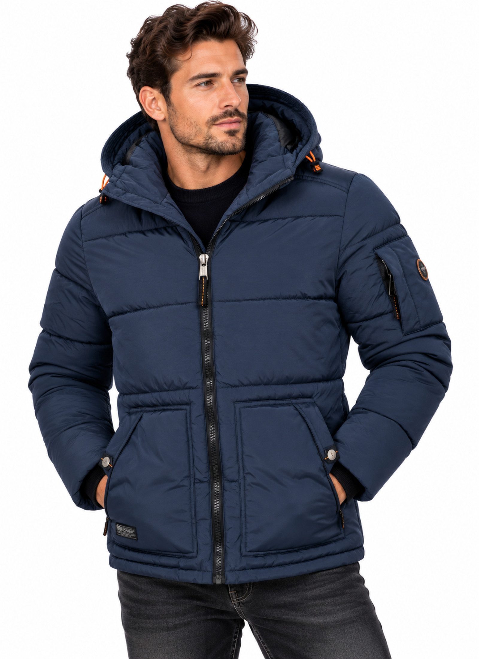Geographical Norway Winterjacke Herren Winterjacke Parka Outdoor Funktions Stepp jacke warm wattiert