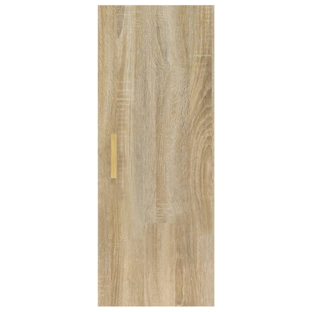 Wandschrank Wandregal Sonoma-Eiche 34,5x34x90 furnicato Holzwerkstoff cm