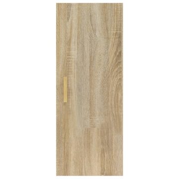 furnicato Wandregal Wandschrank Sonoma-Eiche 34,5x34x90 cm Holzwerkstoff