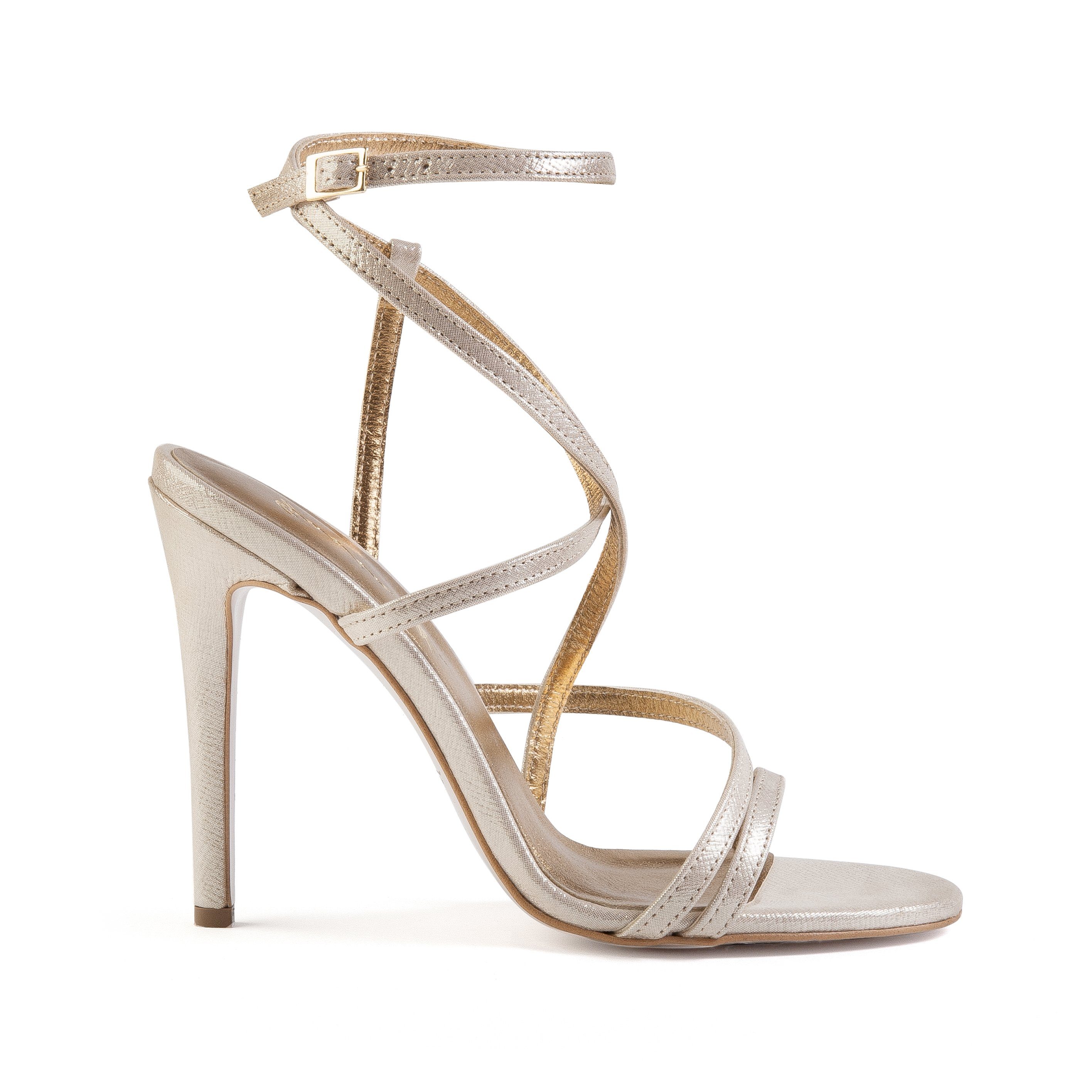 GosiaK. "Nika" High-Heel-Sandalette in elegantem Gold