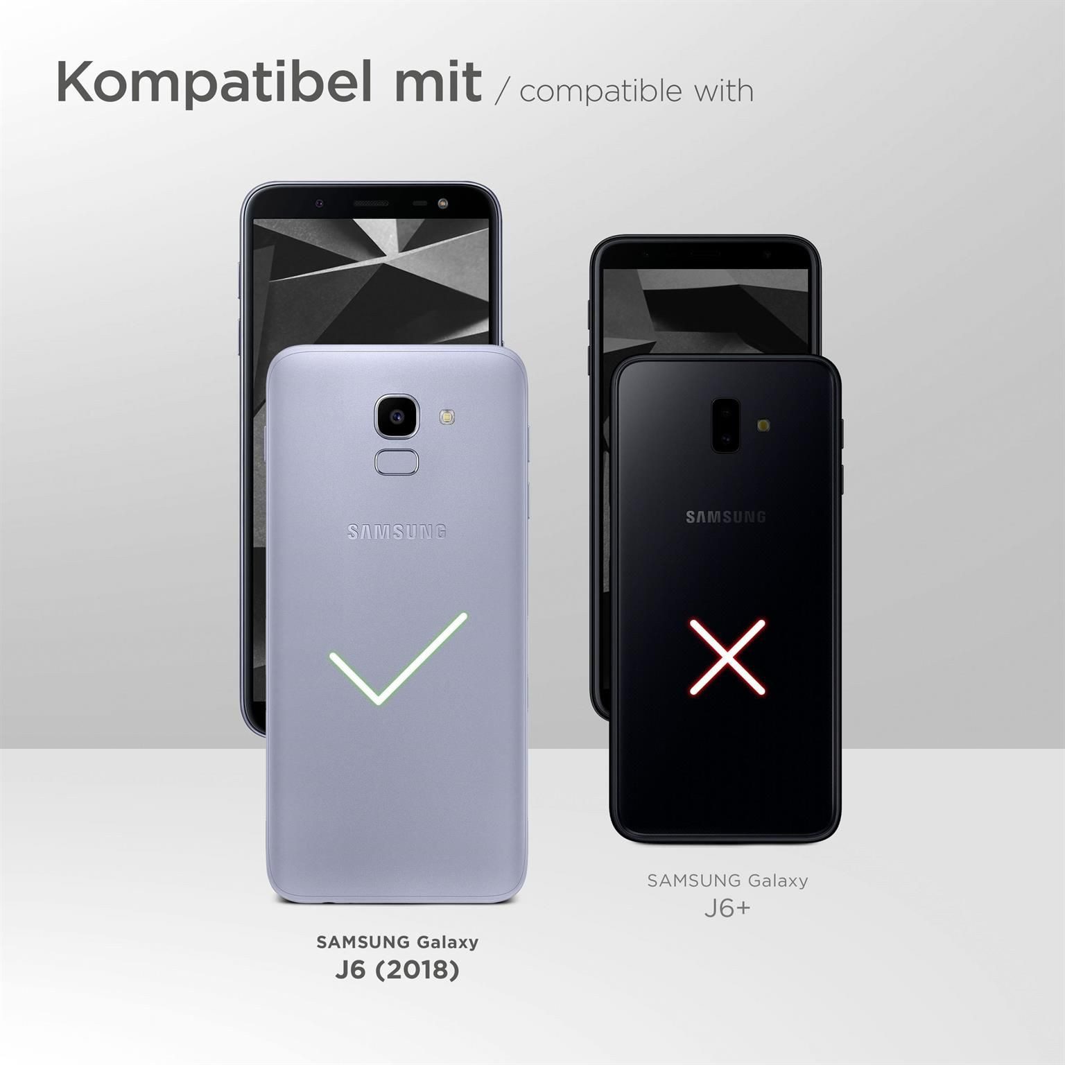 ONEFLOW Handyhülle für Samsung Galaxy J6 (2018) Wasserdichte Tasche BeachBag Schwarz 5,6 Zoll, Hülle mit Touch Kamera Fenster IPX8 Unterwasser-Tasche zum Schwimmen