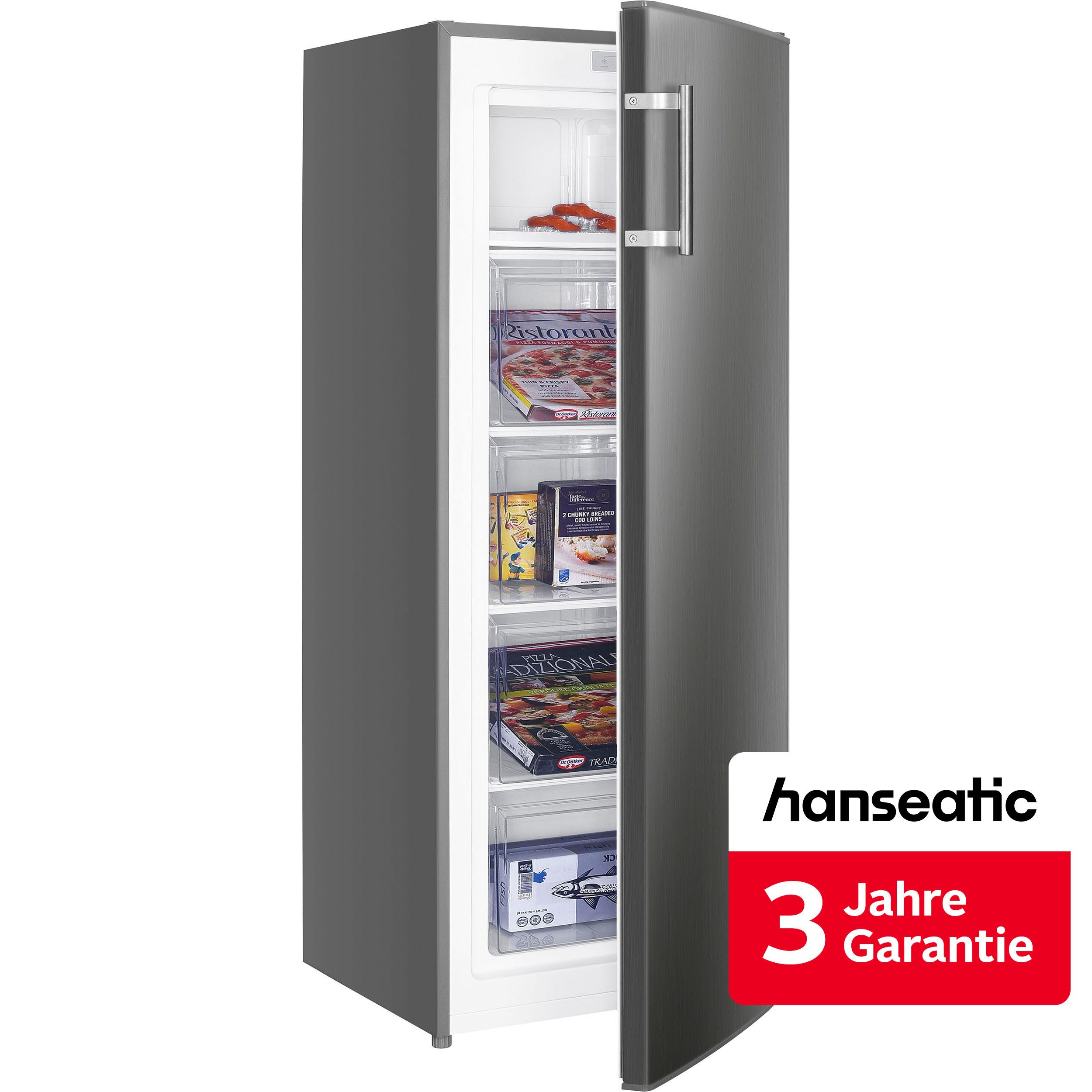 Hanseatic Gefrierschrank HGS14355DI, 142,6 cm hoch, 54,4 cm breit, inkl. 3 Jahre Herstellergarantie