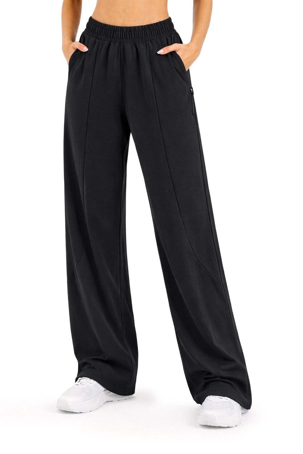 Smilodox Jogginghose Nexa, Wide-Leg Damen, Trainingshose mit High-Waist & Loose Fit, Gym Weites Bein, Weiches Material, Lockerer Sitz, Homewear, Streetwear