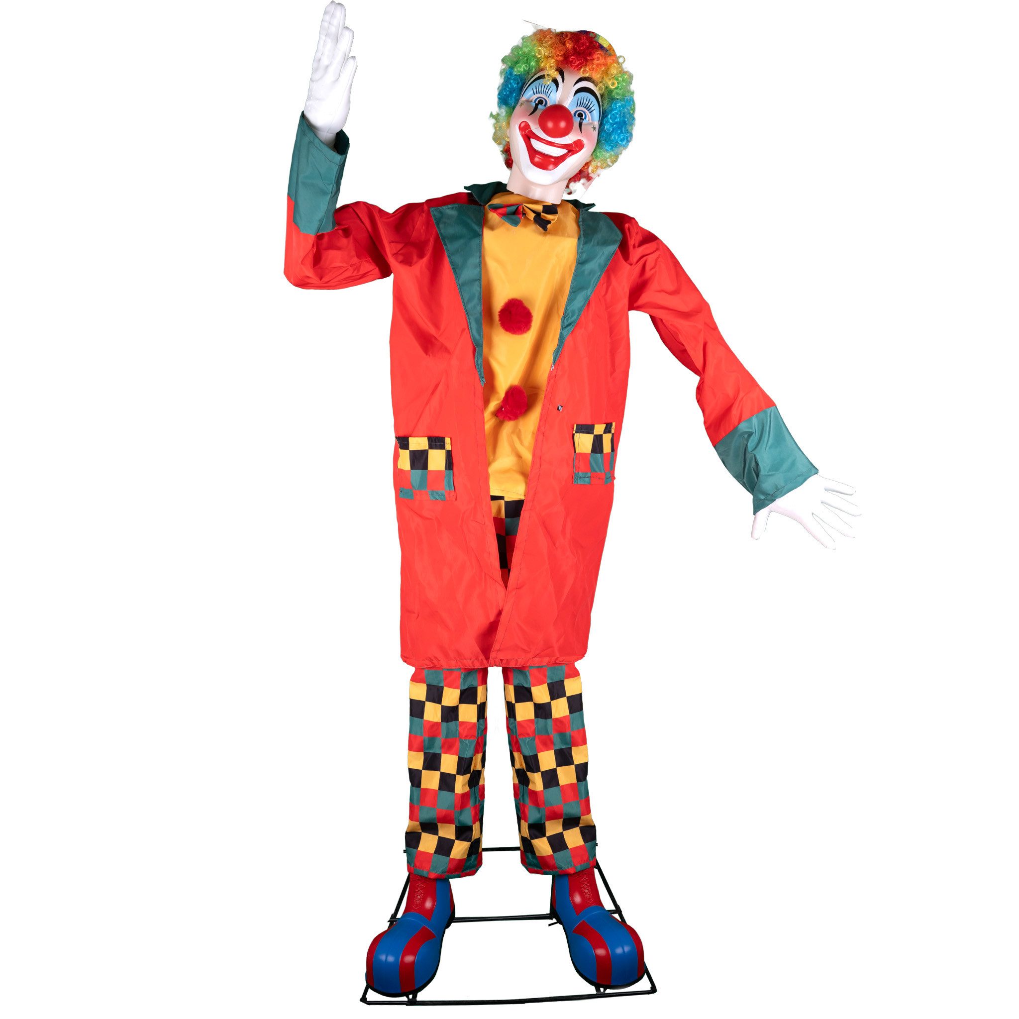 Funny Fashion Dekoobjekt Halloween Dekofigur 'Winkender Clown Wally' Animie