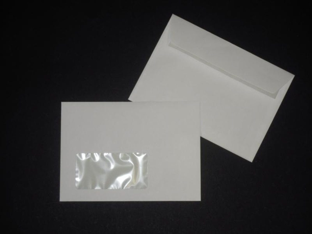 Blanke Briefhüllen Briefumschlag Конверты 125x176mm (DIN B6) 80g/qm haftklebend Fenster VE=100 S.