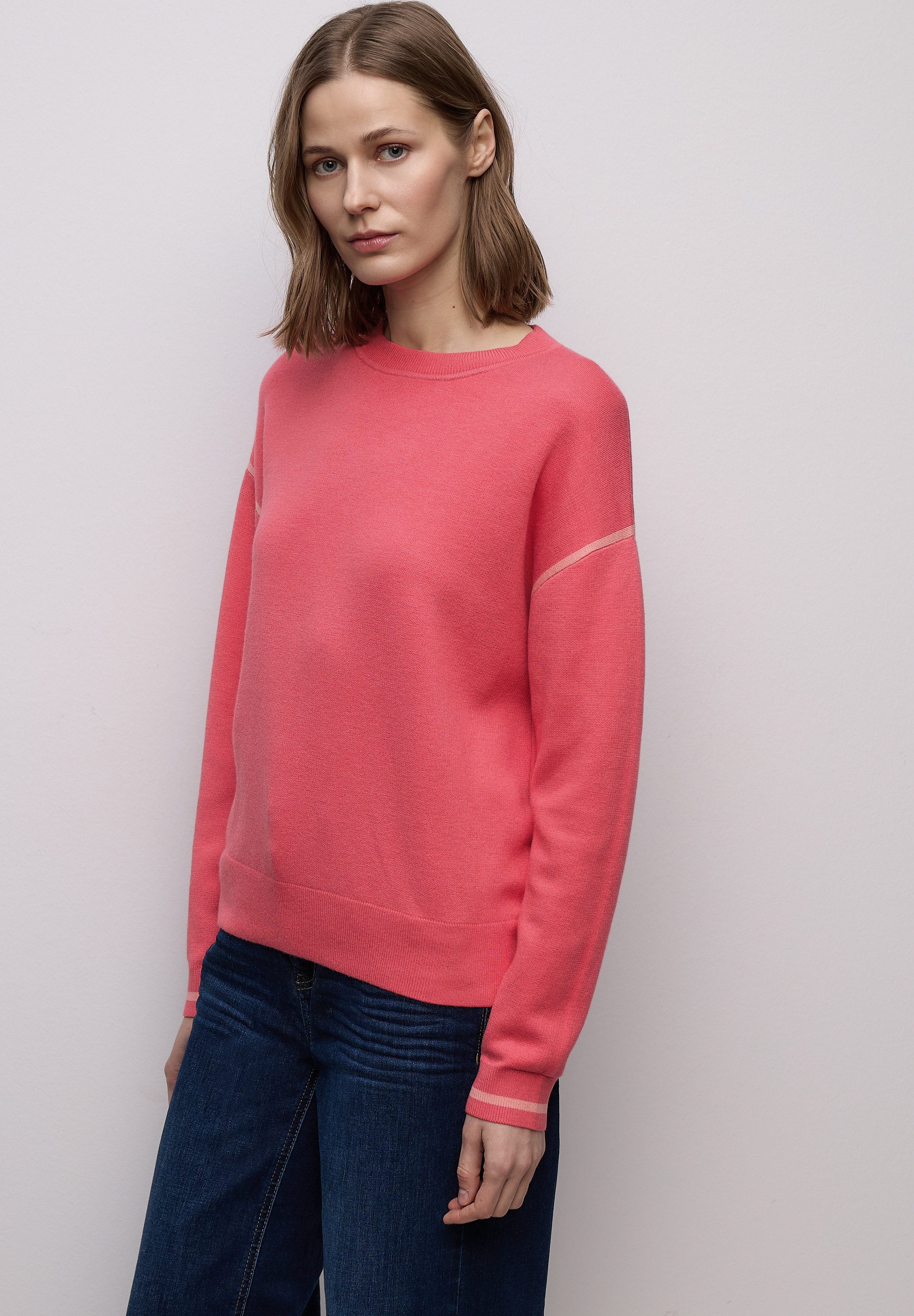 CECIL Strickpullover mit Kontrastdetails günstig online kaufen
