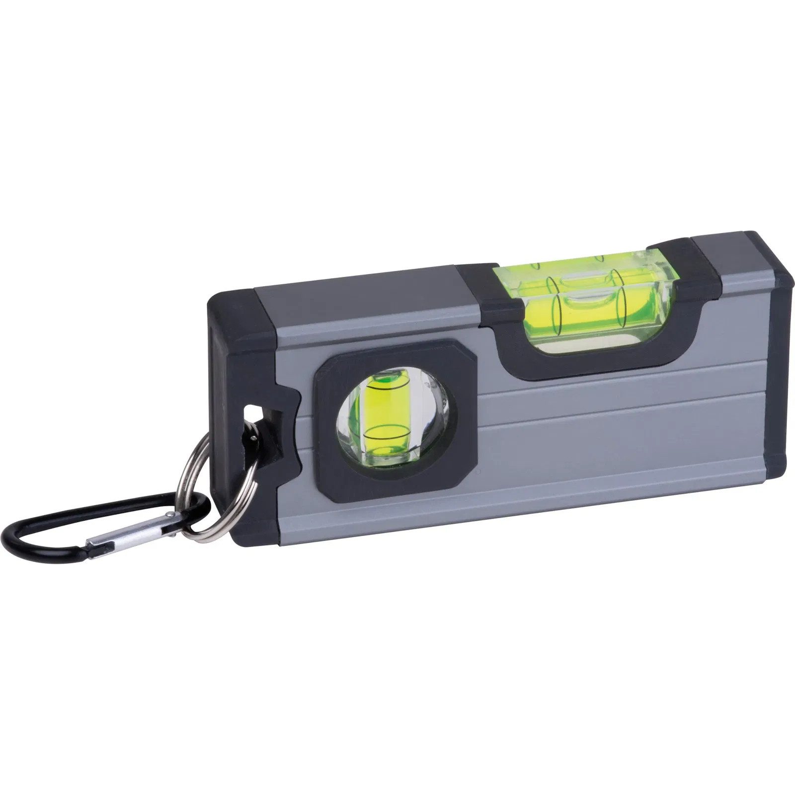 Easy Gifts Wasserwaage Mini-Wasserwage / mit Karabiner / magnetisch