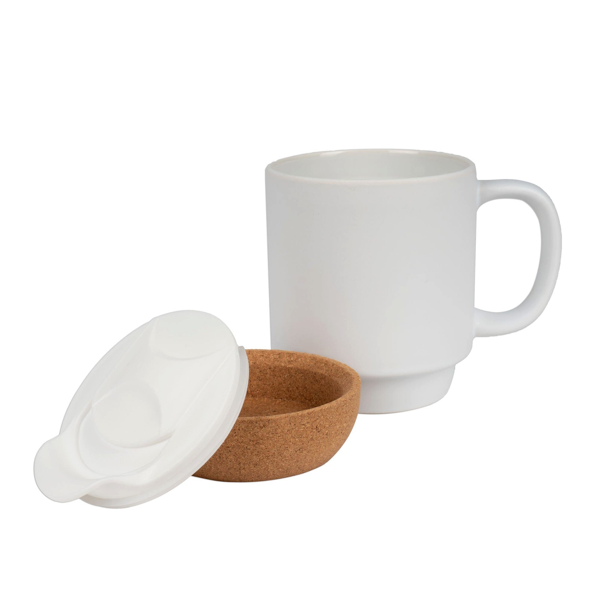 PlottPrint Tasse Korksockel Sublimationsrohling 330 ml, 1-tlg., Keramik