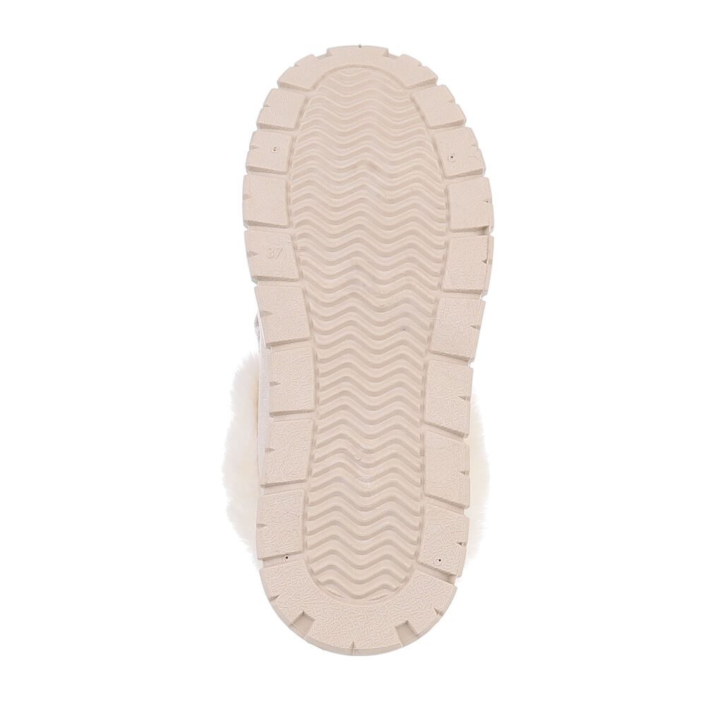 Ital-Design Damen Snowboots Freizeit Snowboots (87475153) Flach Stiefeletten in Beige