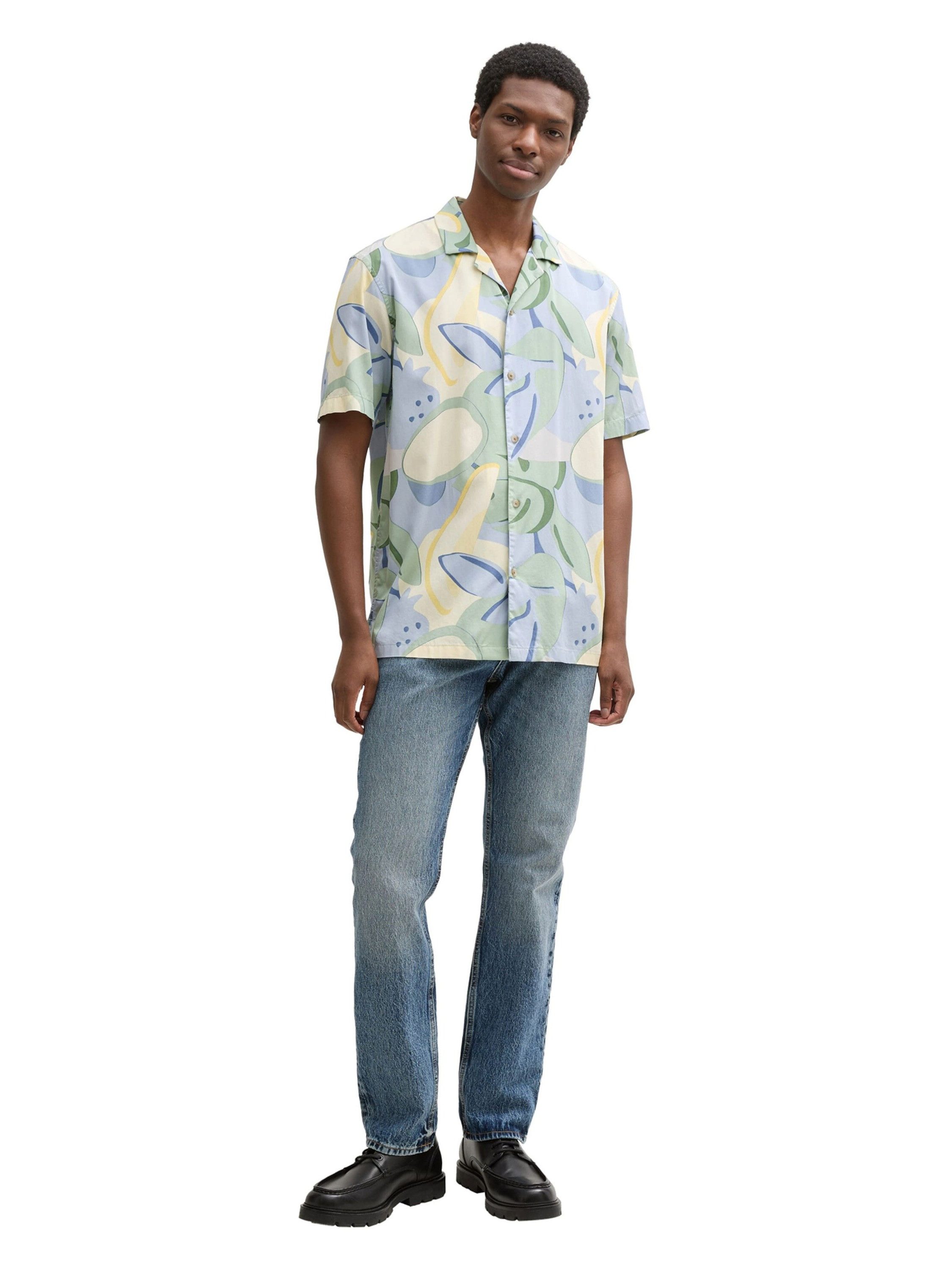 TOM TAILOR Denim Kurzarmhemd (1-tlg)