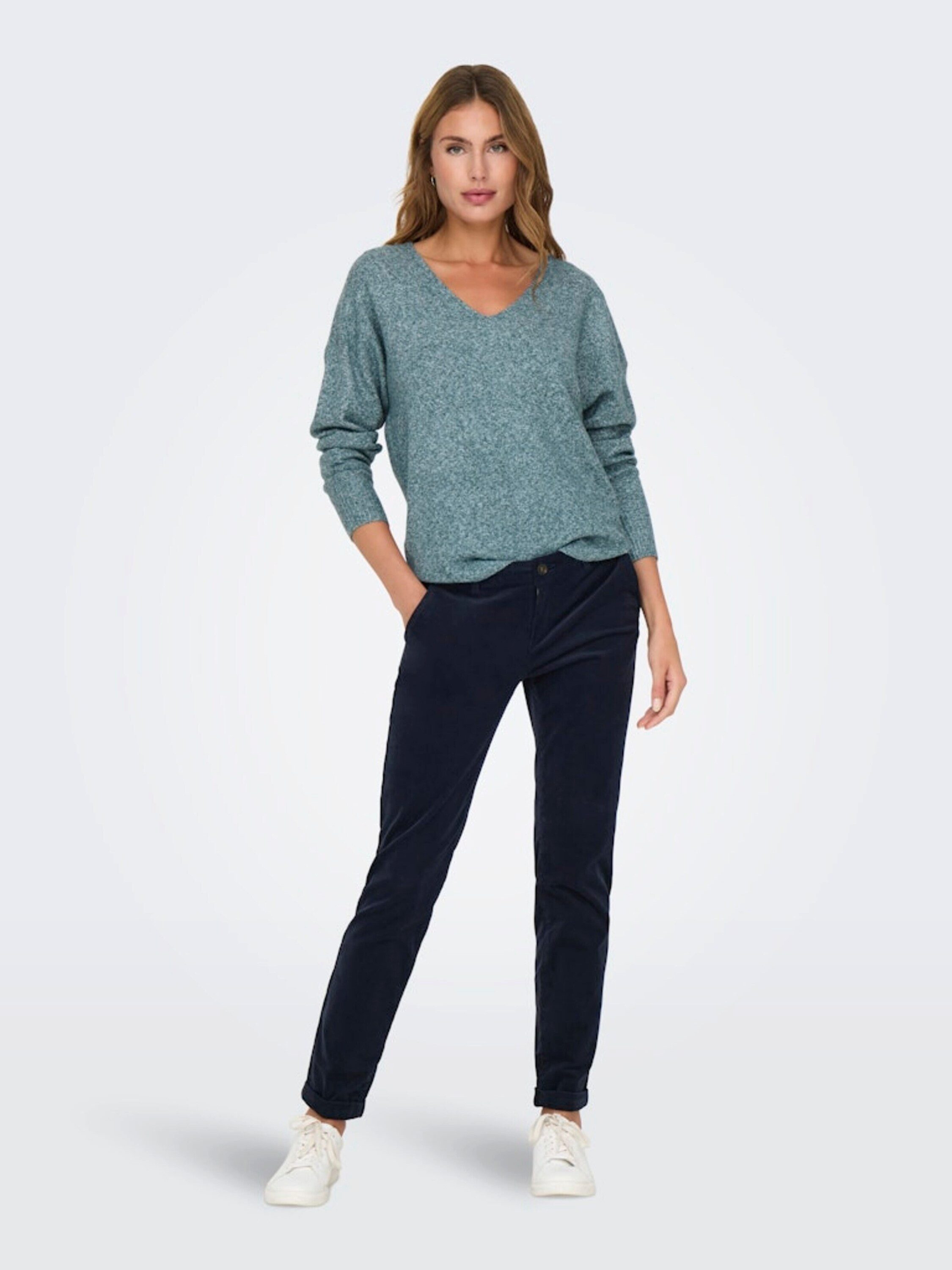 ONLY V-Ausschnitt-Pullover ONLRica (1-tlg) Plain/ohne Details günstig online kaufen