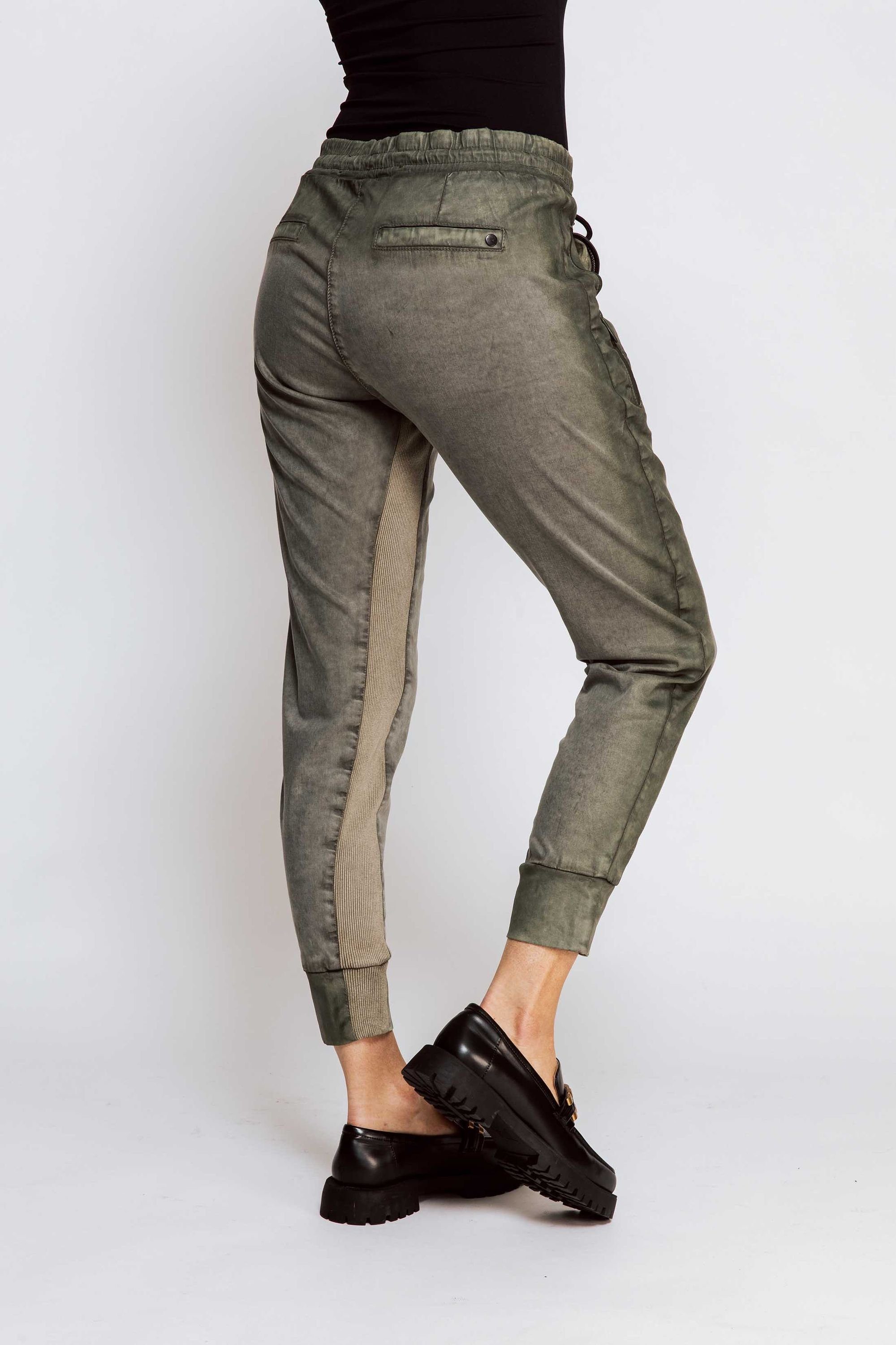 FABIA Green Chinos Pants angenehmer Zhrill Jogger Tragekomfort (0-tlg)