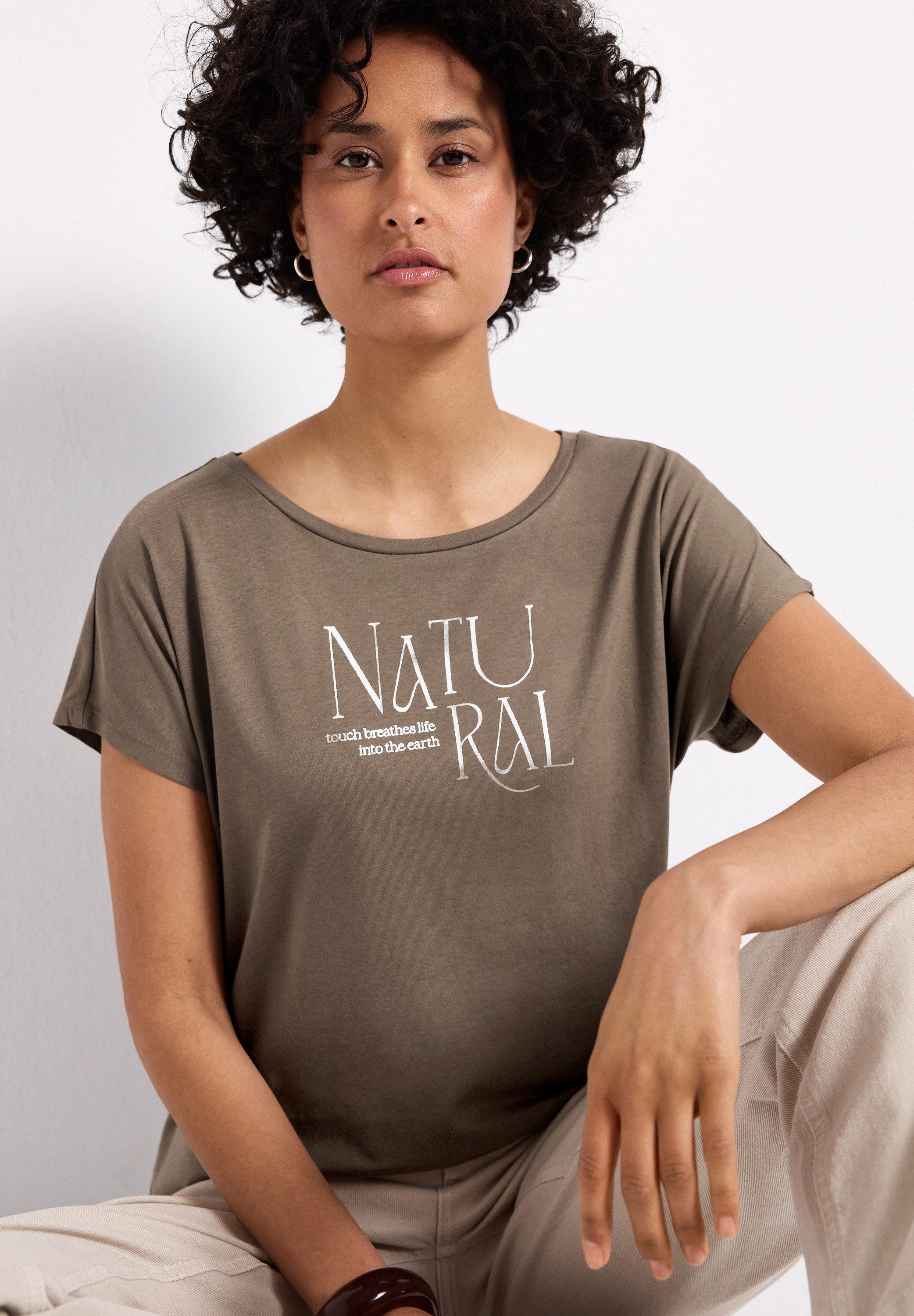 STREET ONE Shirttop mit Schriftzug günstig online kaufen