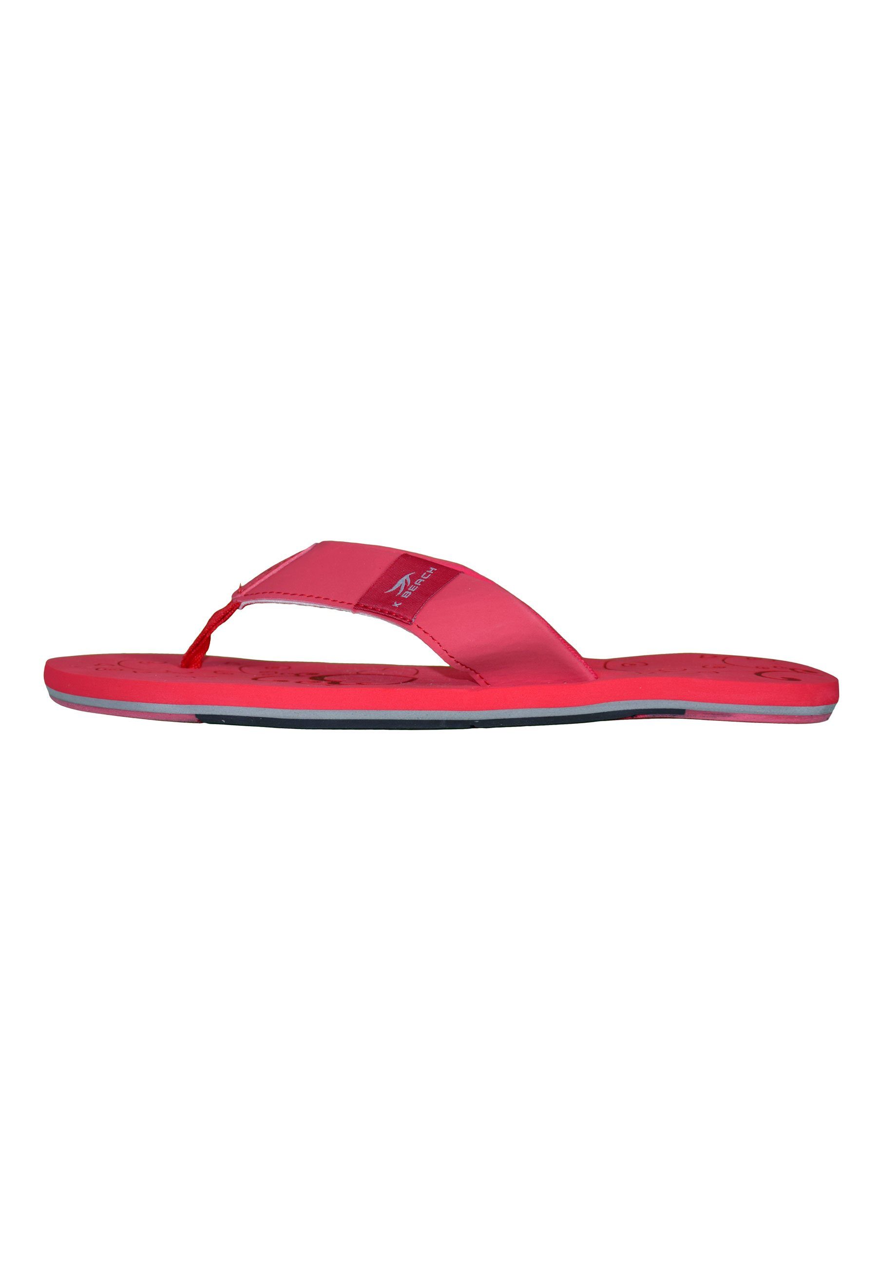 MADSea Beach Badepantolette Sommer Flip Flop ultraleicht rot Zehentrenner