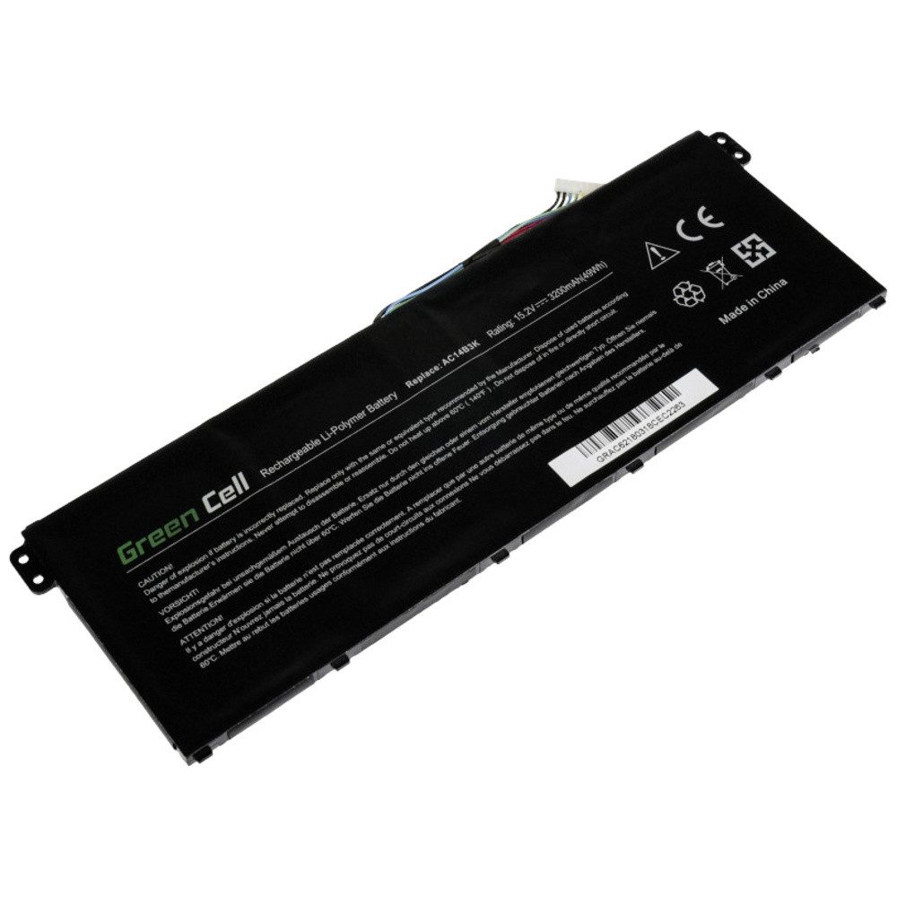 Green Cell Green Cell Notebook-Akku AC14B3K 15.2 V 3000 mAh Acer Laptop-Akku 3000 mAh
