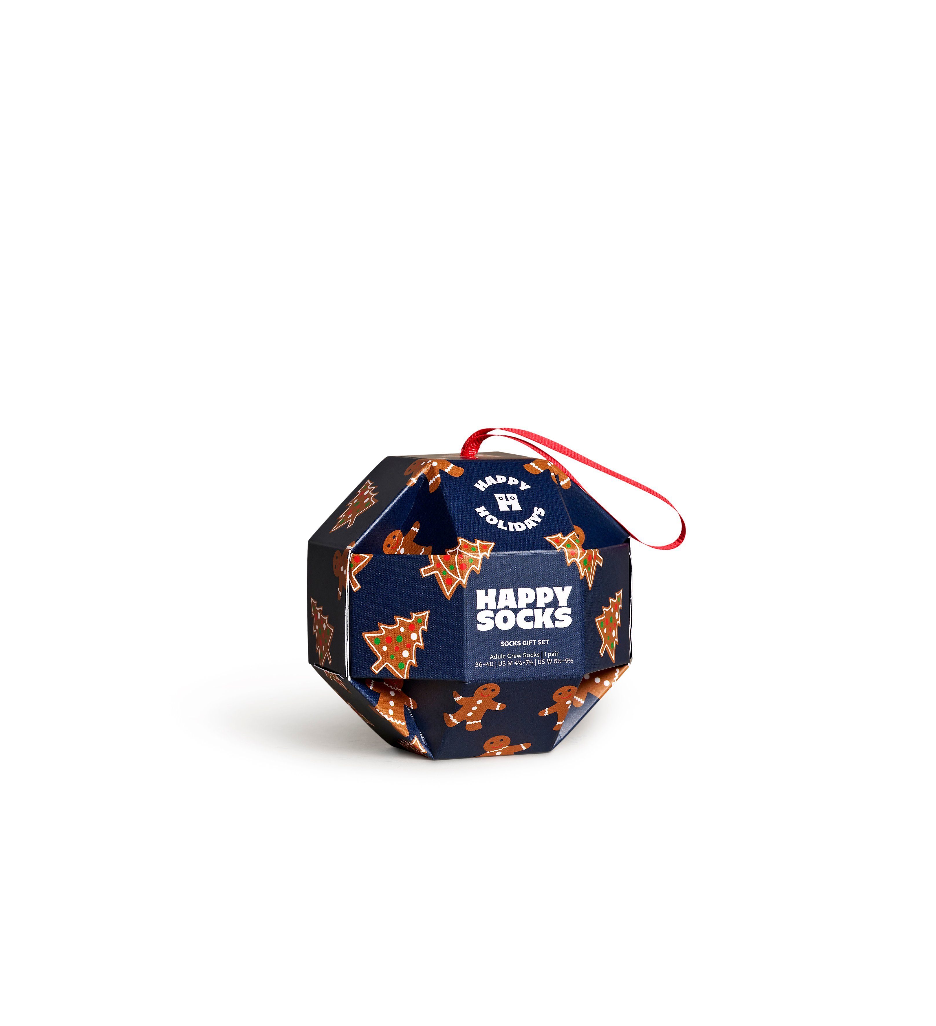 Happy Socks Freizeitsocken Happy Socks Gingerbread Cookie Geschenk Box