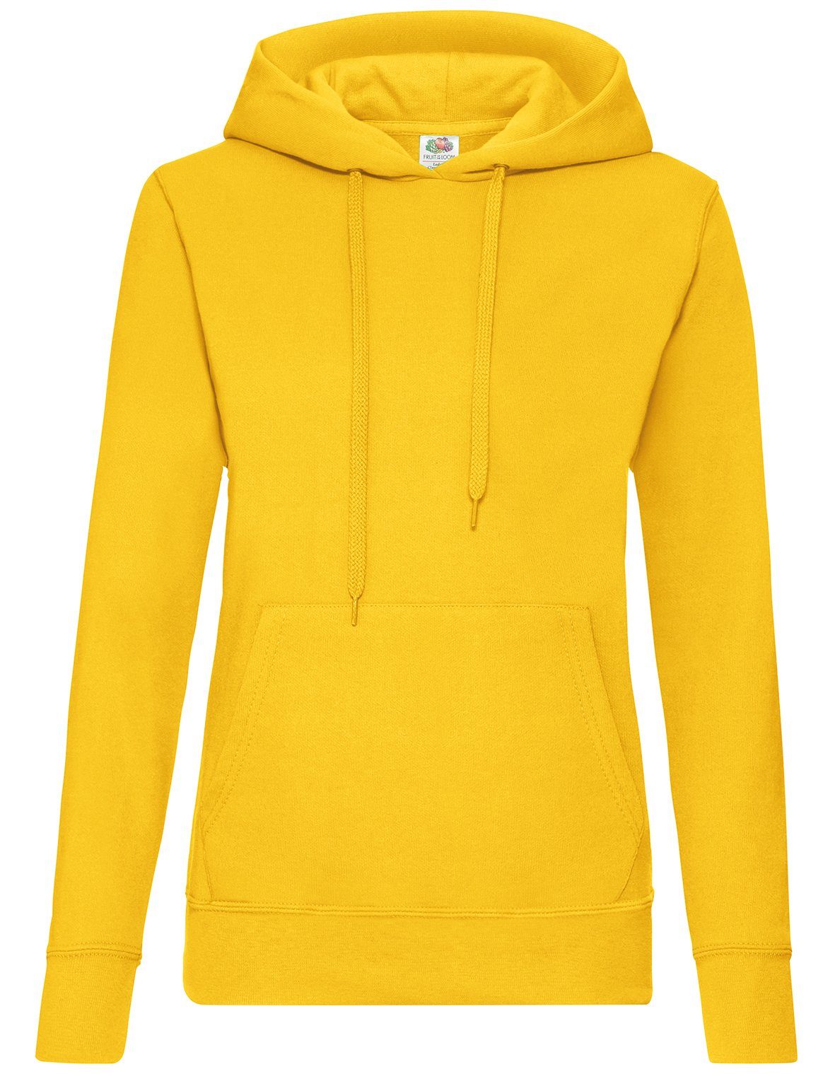 Fruit of the Loom Kapuzensweatshirt Classic Hooded Sweat Lady-Fit sonnenblumengelb