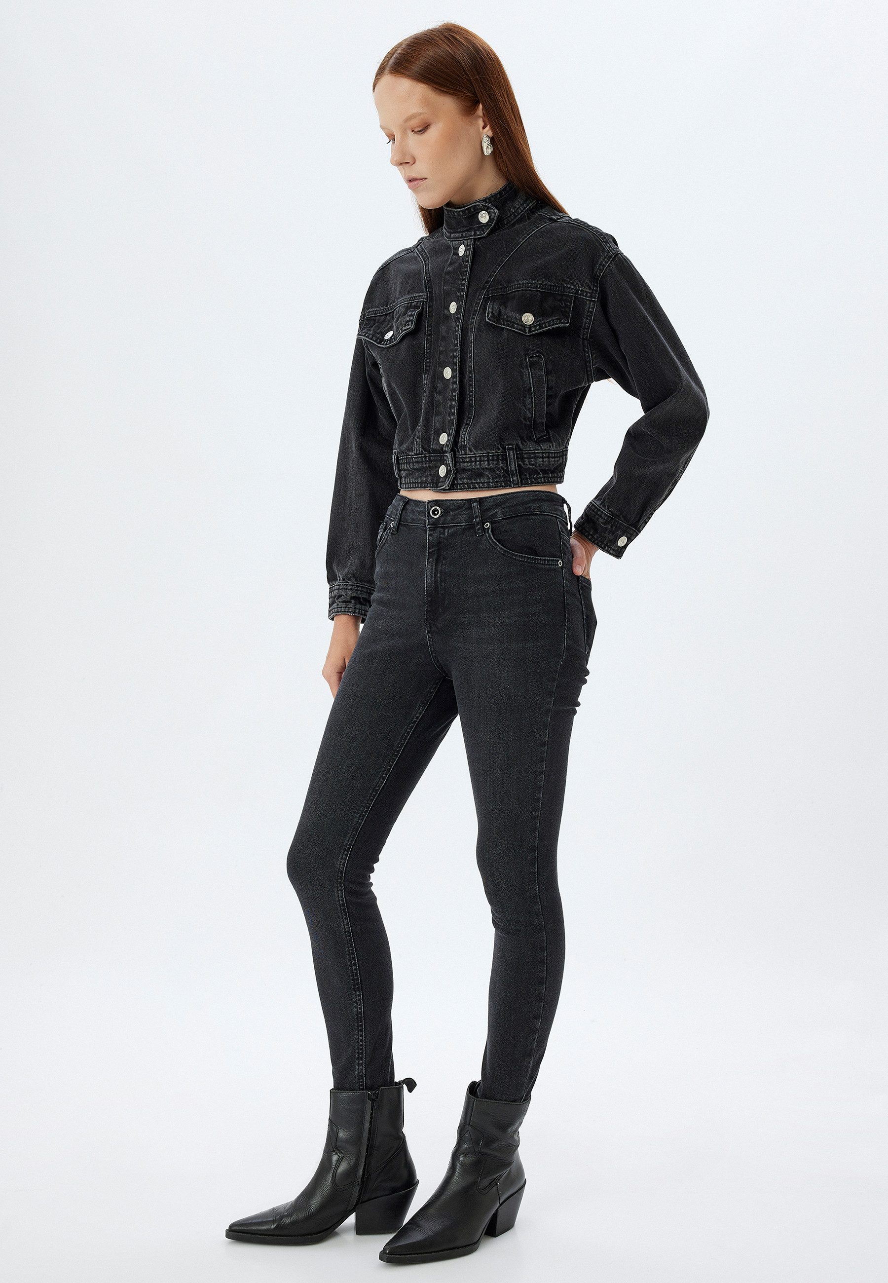 Koton Skinny-fit-Jeans Hohe Leibhöhe Skinny