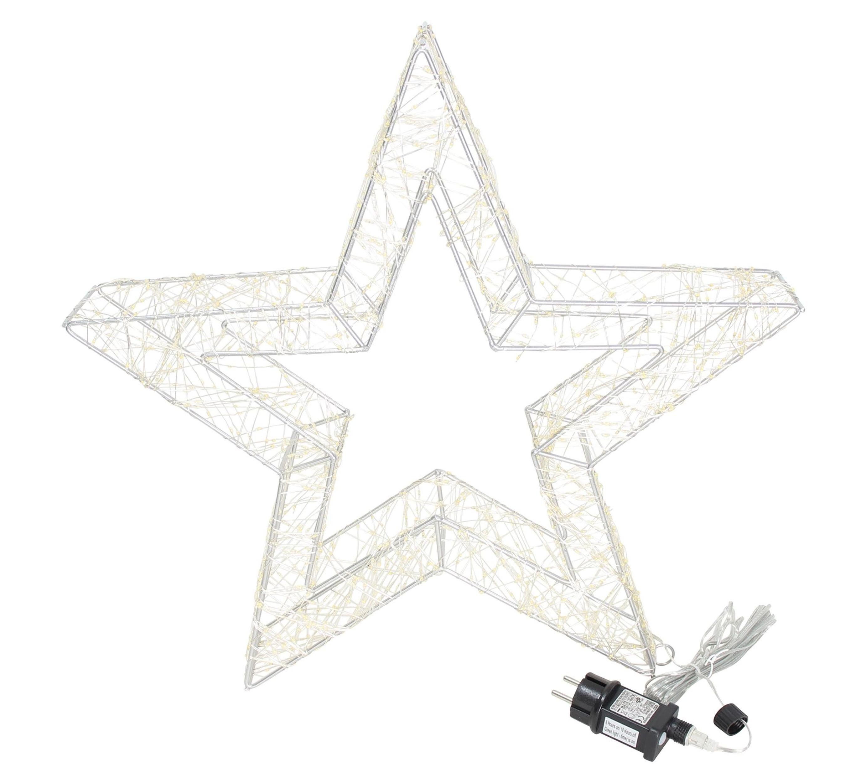 LED Gartenleuchte LED-Stern "Shine", groß