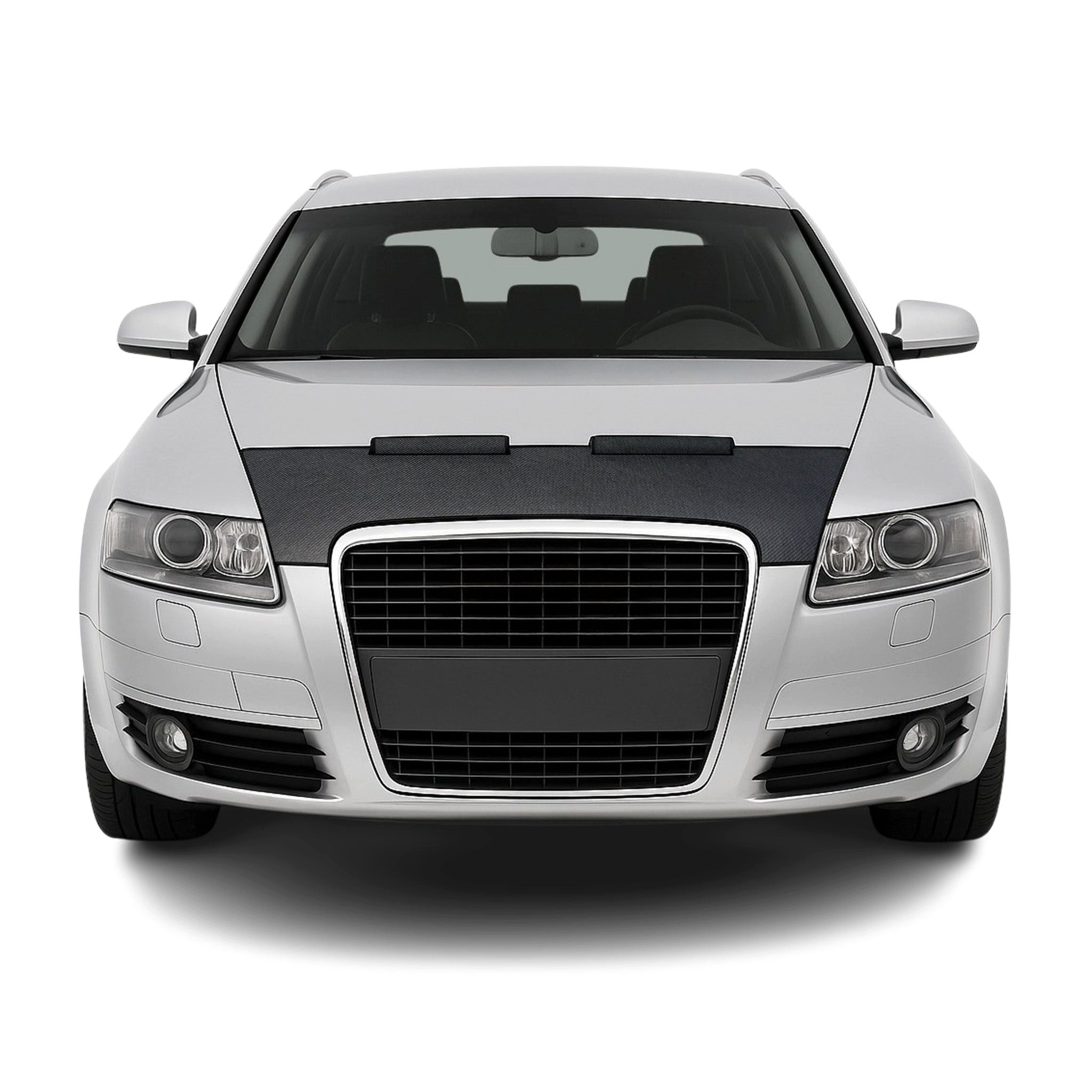 OMAC Frontstoßstange 2004-2011 Audi A6 C6 4F Limo Alload Avant Haubenbra Bonnet Bra Schwarz, Haltbar