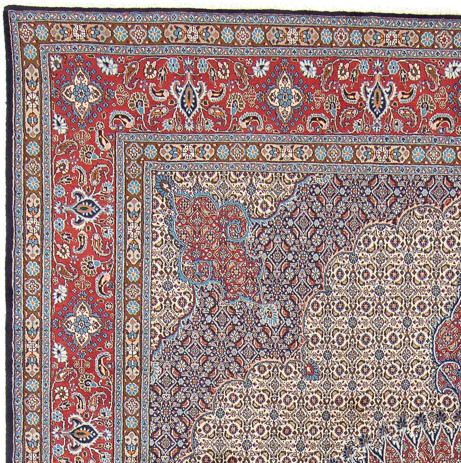 Wollteppich Rafsanjan 10 Zertifikat cm, rechteckig, 390 Höhe: 271 mm, x Unikat Medaillon mit morgenland