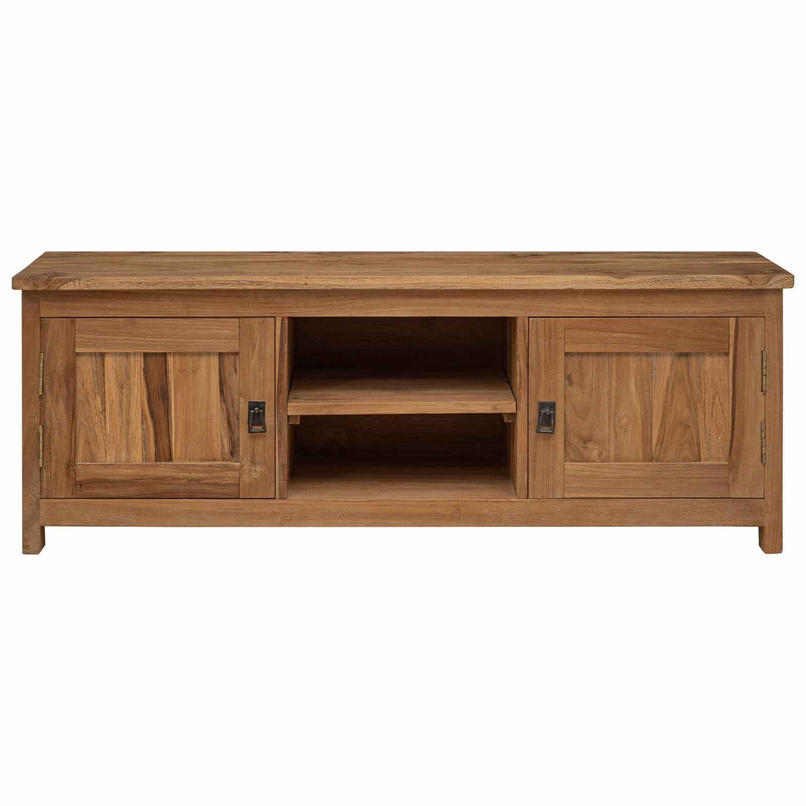 vidaXL TV-Schrank TV-Schrank 110 x 30 x 40 cm Natur Massivholz (1-St)