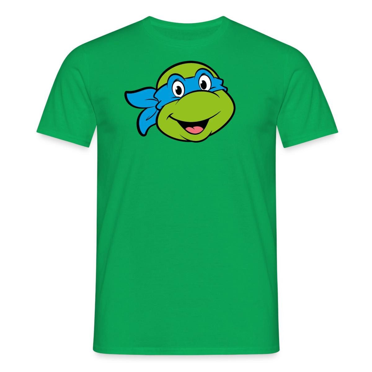 T-Shirt Teenage Mutant Ninja Turtles Leonardo Kostüm Karneval Männer T-Shirt