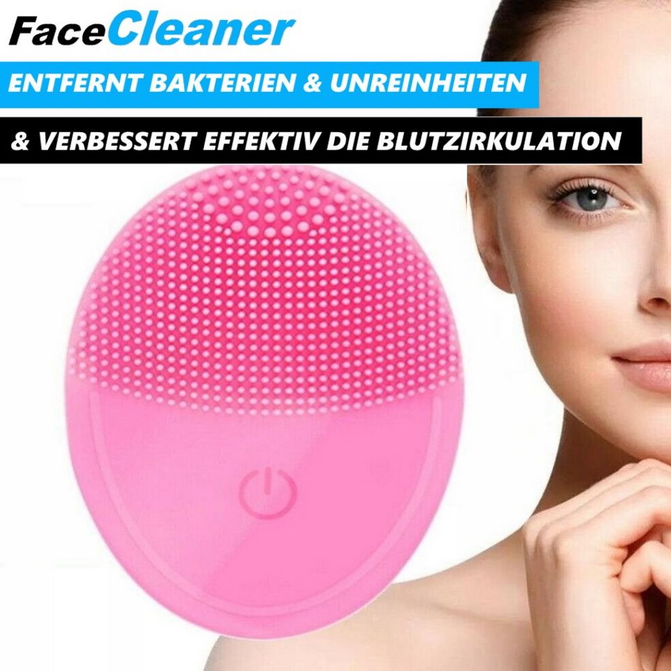 MAVURA Elektrische Gesichtsreinigungsbürste FaceCleaner elektrische  Gesichtsreinigungsbürste Gesichtsreiniger, Ultraschall Gesichtsbürste  Silikon Gesichts Massage Peeling Bürste