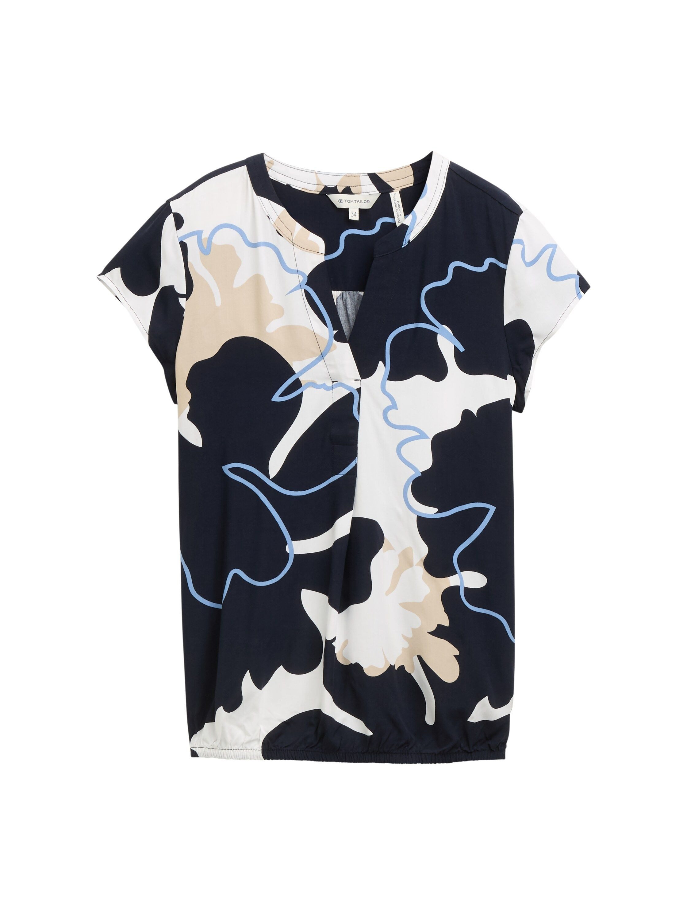 TOM TAILOR Blusentop Bluse mit Muster günstig online kaufen