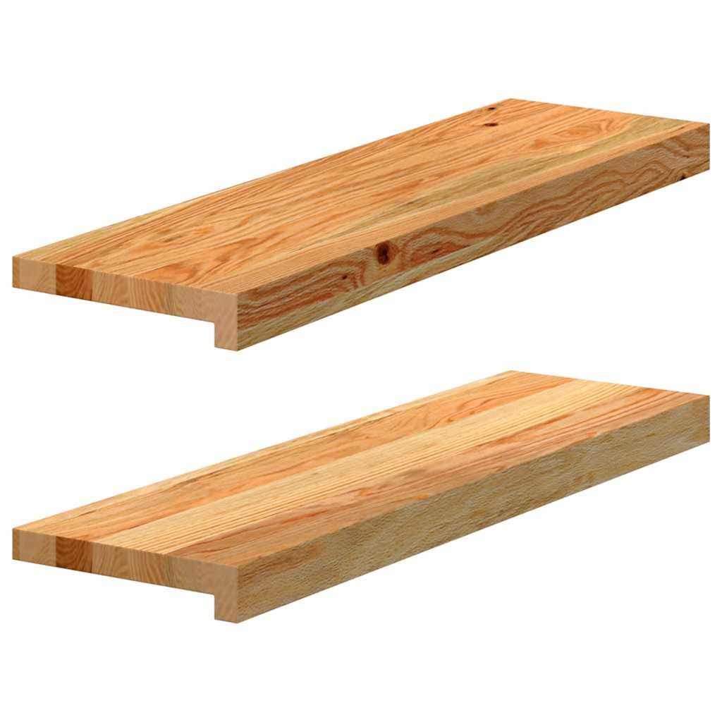 vidaXL Fensterbank, Fensterbänke 2 Stk. Hellbraun 70x20x2 cm Massivholz Eic günstig online kaufen