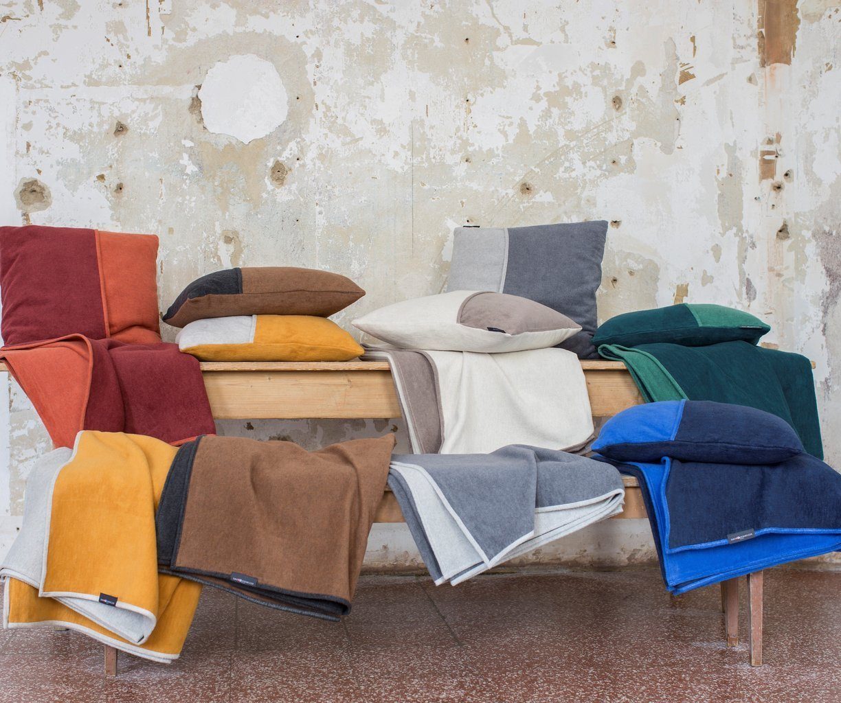 Wohndecke Velvet 'Uni/Wende' 135 x 200 cm, DAVID FUSSENEGGER